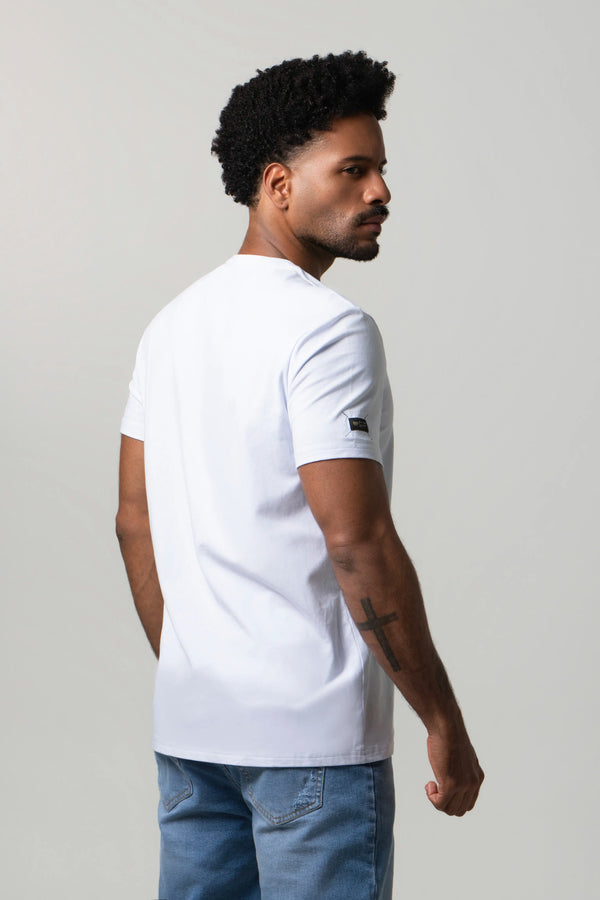 CAMISETA PREMIUM MANGA CORTA COLOR BLANCO OPTICO