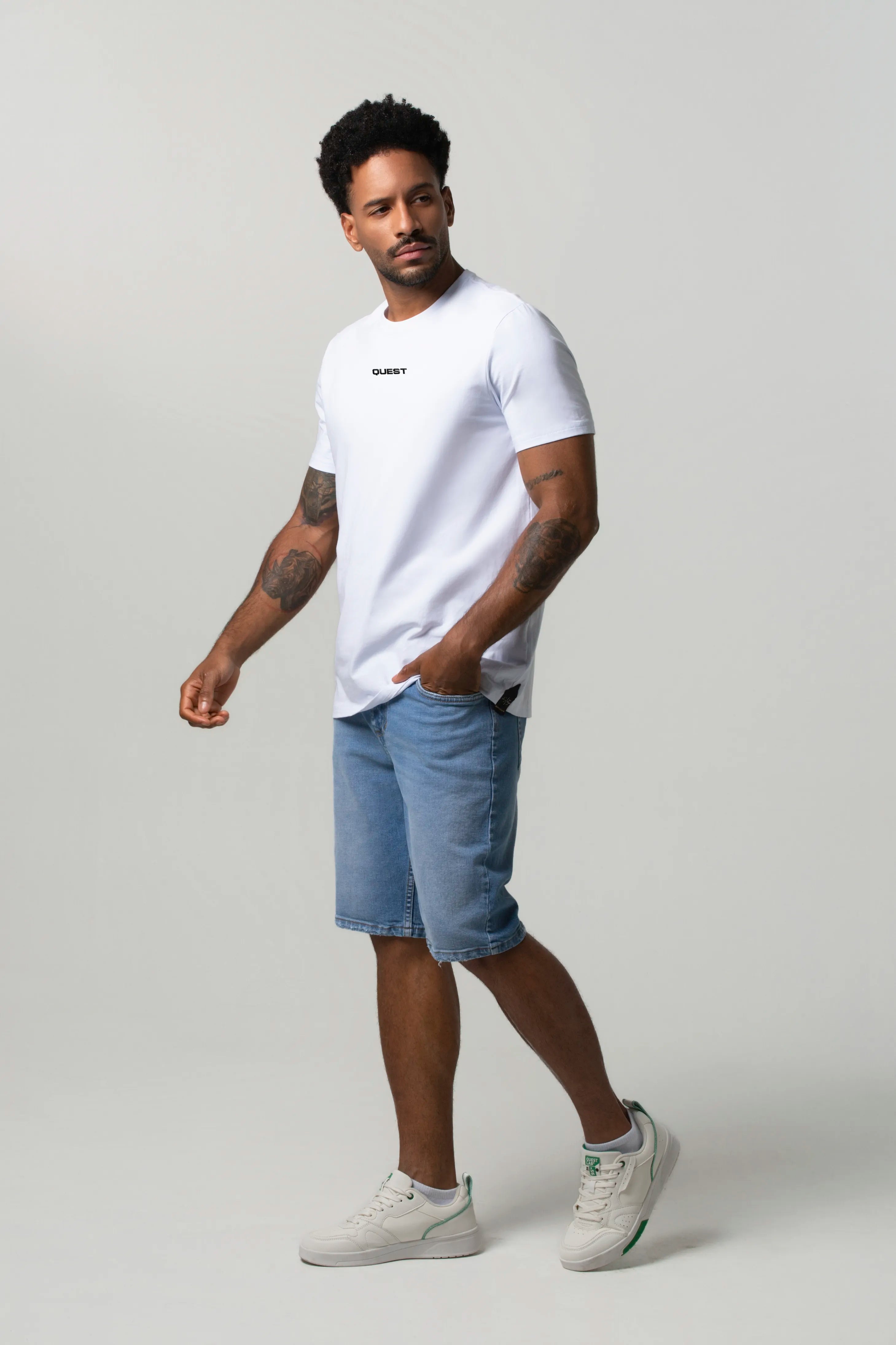CAMISETA PREMIUM MANGA CORTA COLOR BLANCO OPTICO