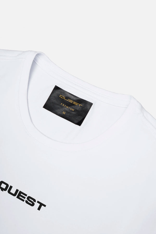 CAMISETA PREMIUM MANGA CORTA COLOR BLANCO OPTICO