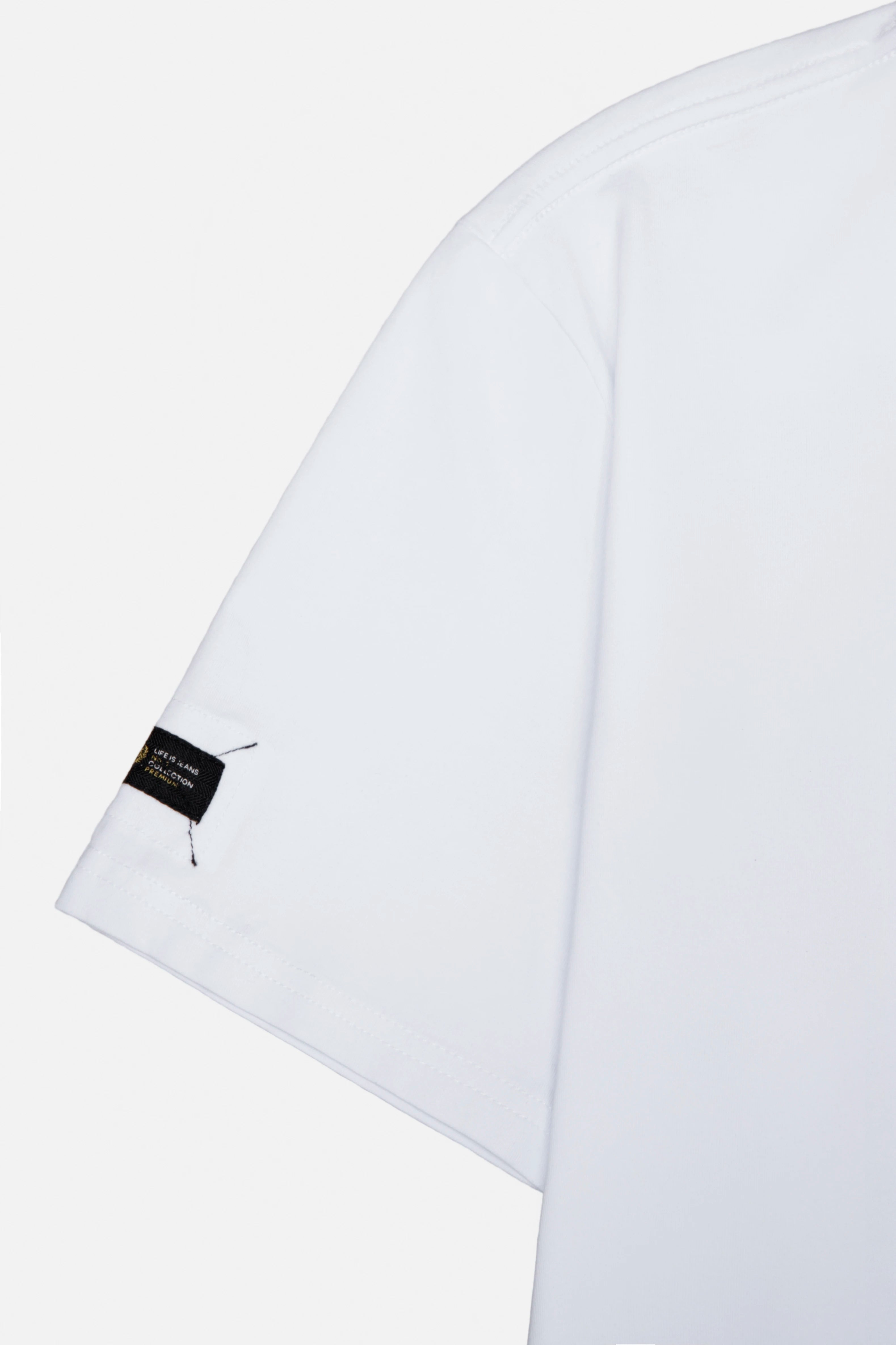 CAMISETA PREMIUM MANGA CORTA COLOR BLANCO OPTICO