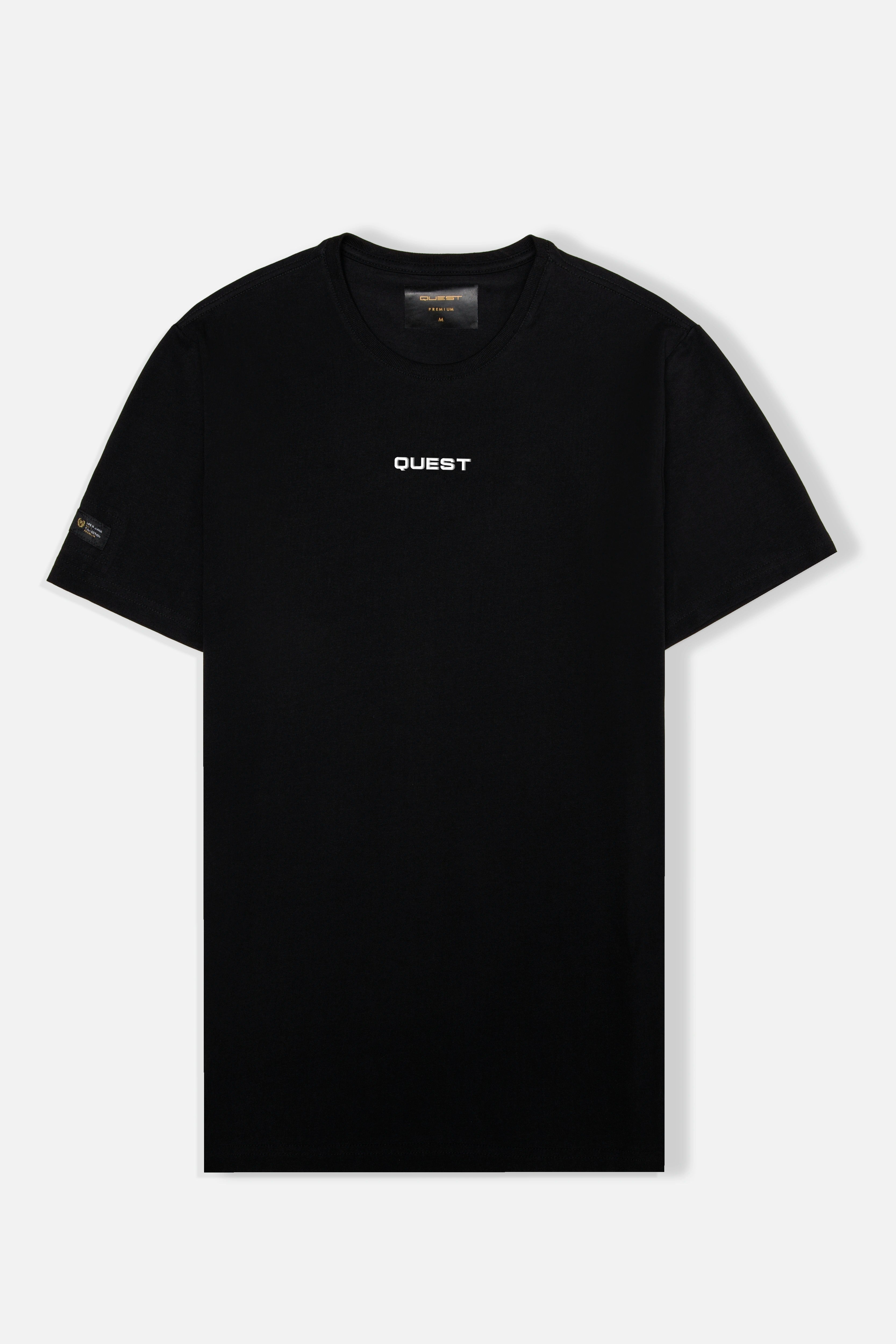 CAMISETA PREMIUM MANGA CORTA COLOR NEGRO
