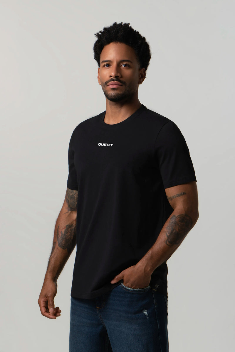 CAMISETA PREMIUM MANGA CORTA COLOR NEGRO