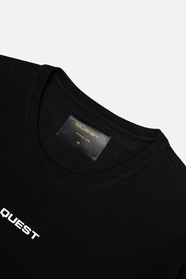 CAMISETA PREMIUM MANGA CORTA COLOR NEGRO