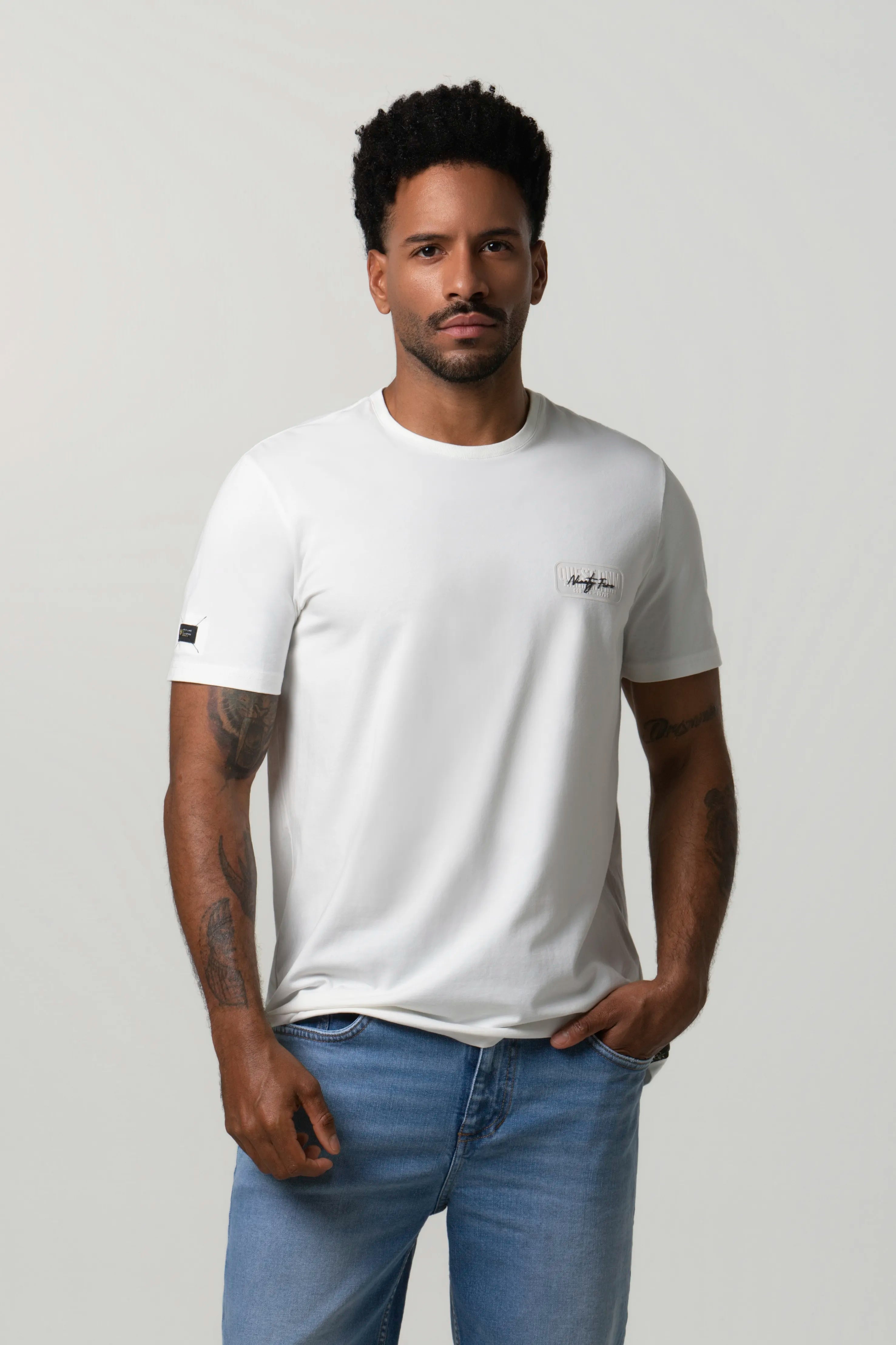 CAMISETA PREMIUM MANGA CORTA COLOR IVORY