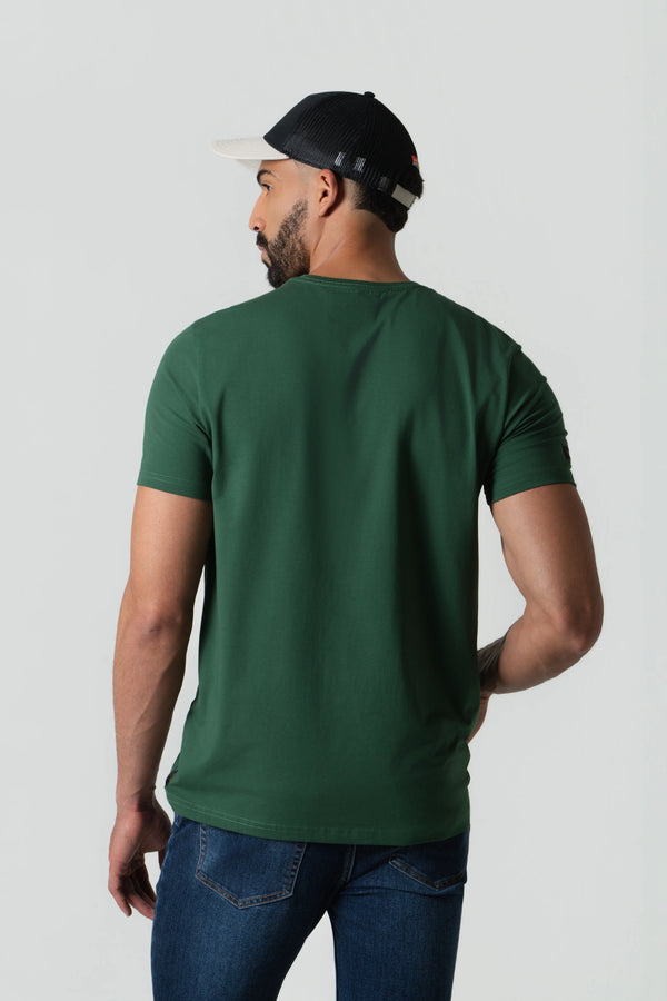 CAMISETA PREMIUM MANGA CORTA COLOR PINENEEDLE