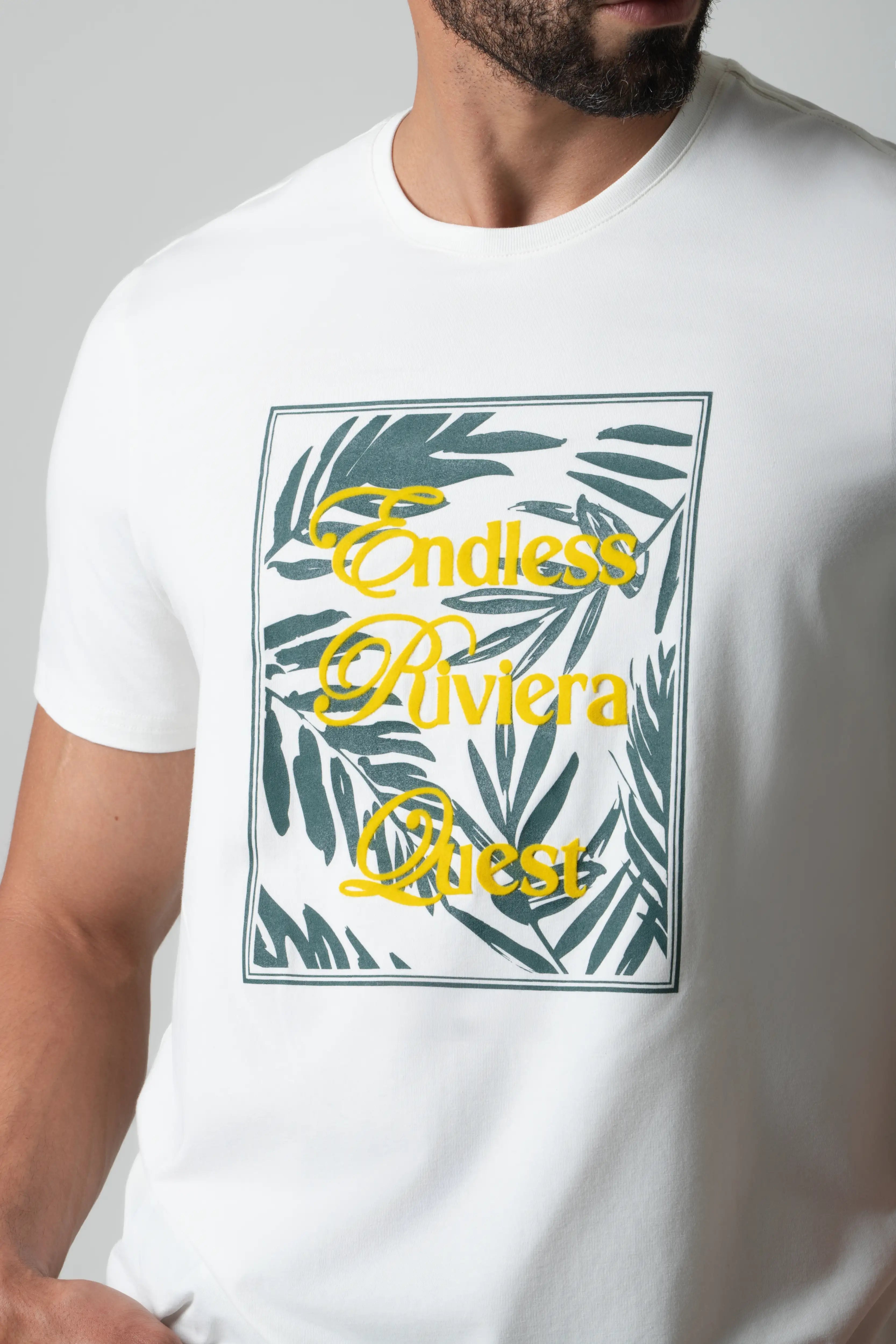 CAMISETA PREMIUM MANGA CORTA COLOR IVORY