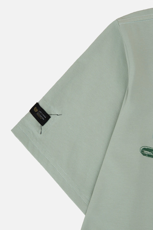 CAMISETA PREMIUM MANGA CORTA COLOR FROSTY GREEN