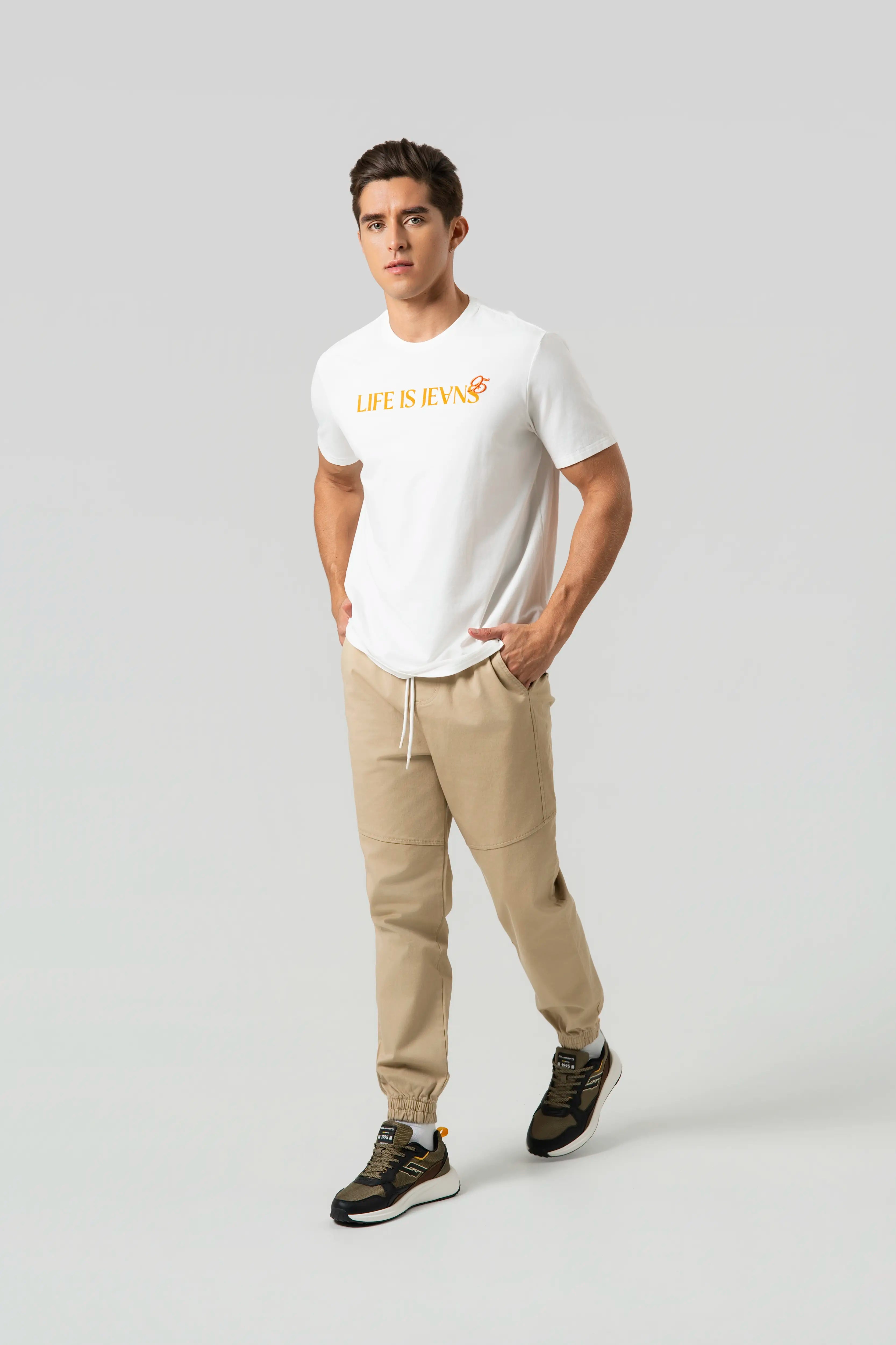 CAMISETA PREMIUM MANGA CORTA COLOR IVORY