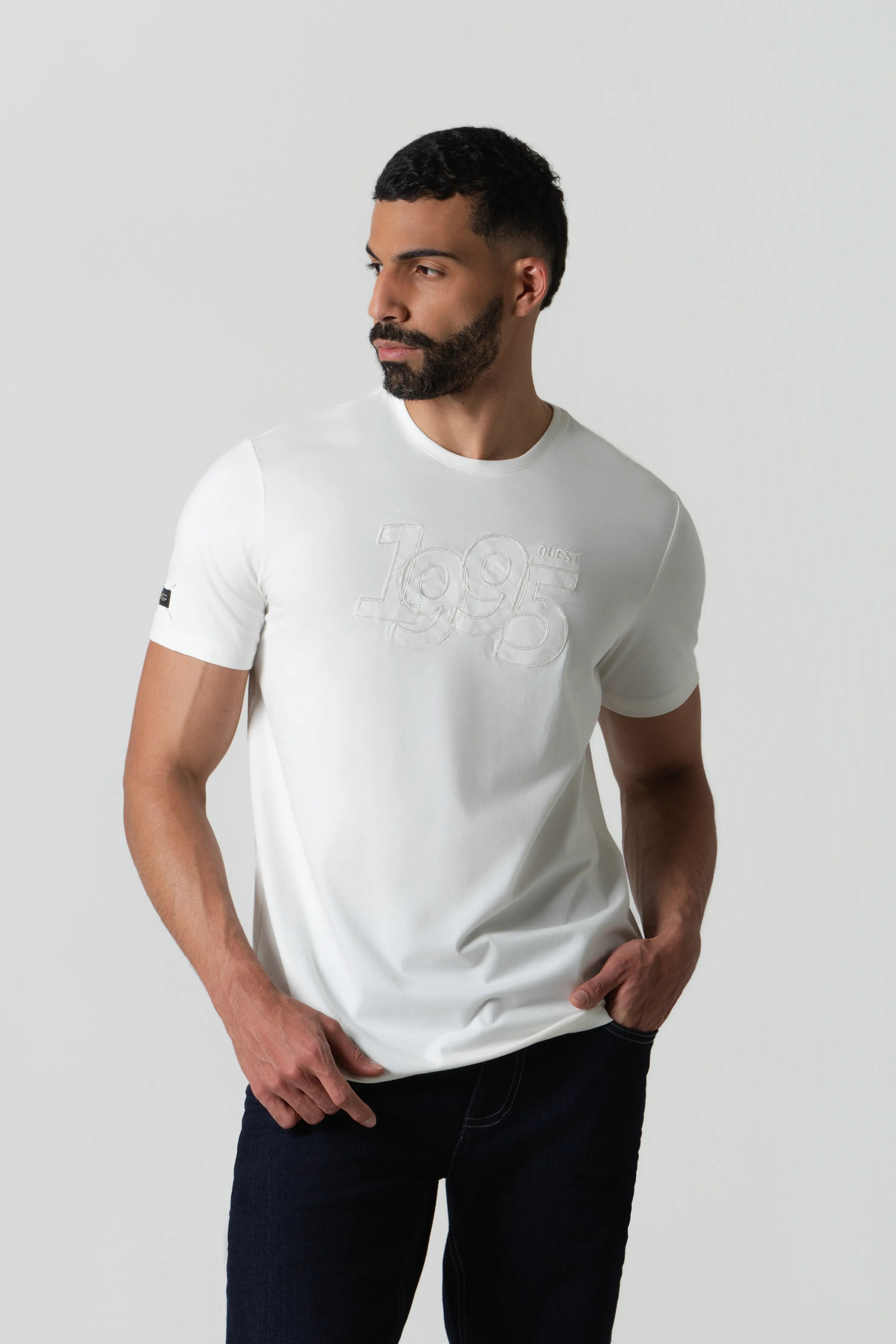 CAMISETA PREMIUM MANGA CORTA COLOR IVORY