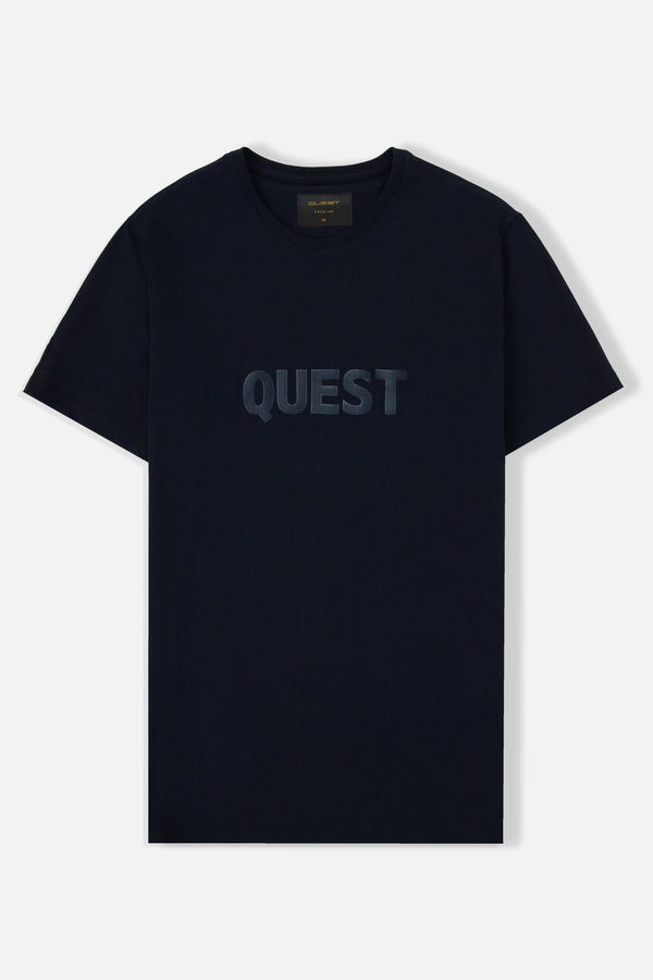 CAMISETA PREMIUM MANGA CORTA COLOR AZUL OSCURO