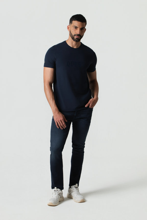 CAMISETA PREMIUM MANGA CORTA COLOR AZUL OSCURO