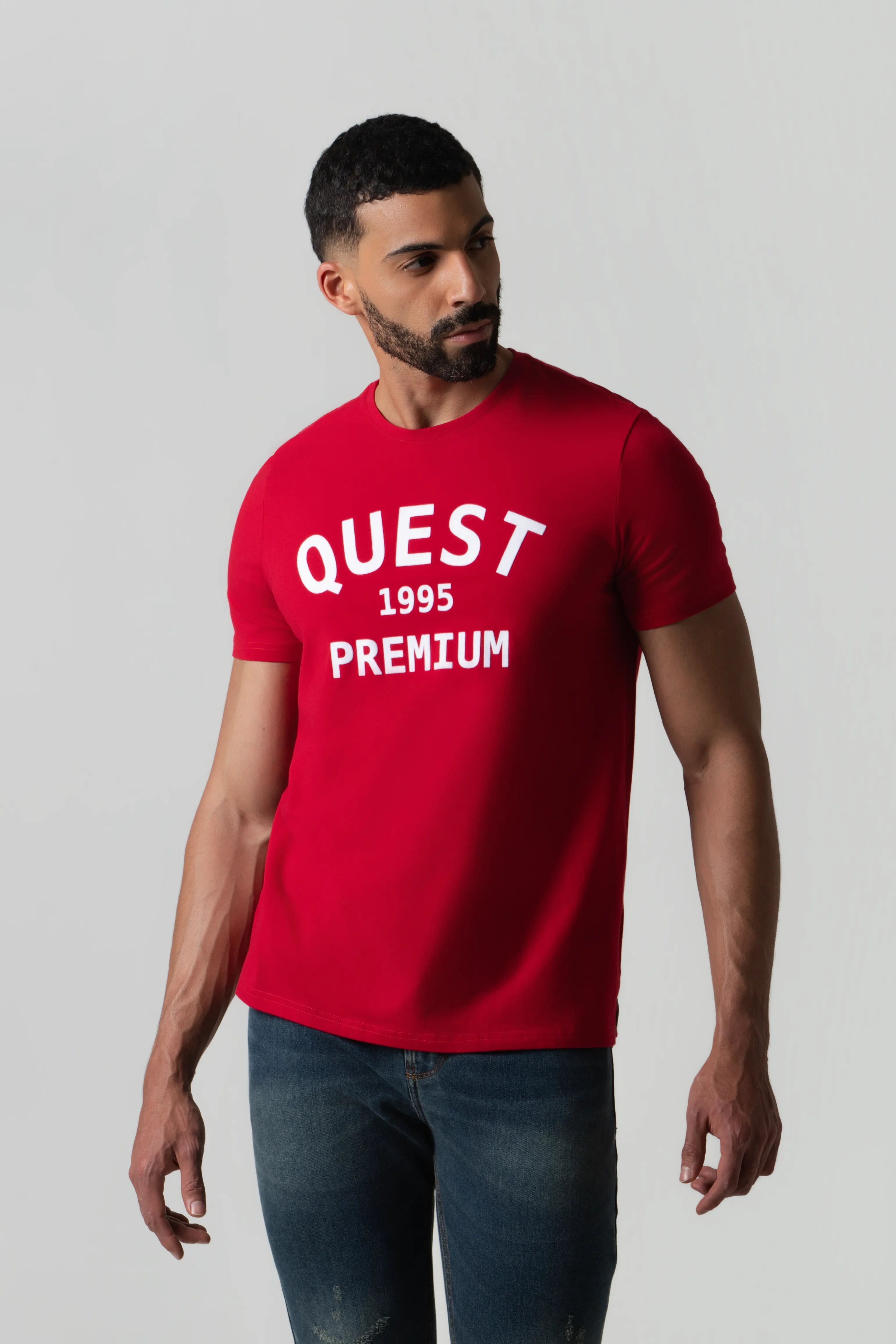 CAMISETA PREMIUM MANGA CORTA COLOR ROJO