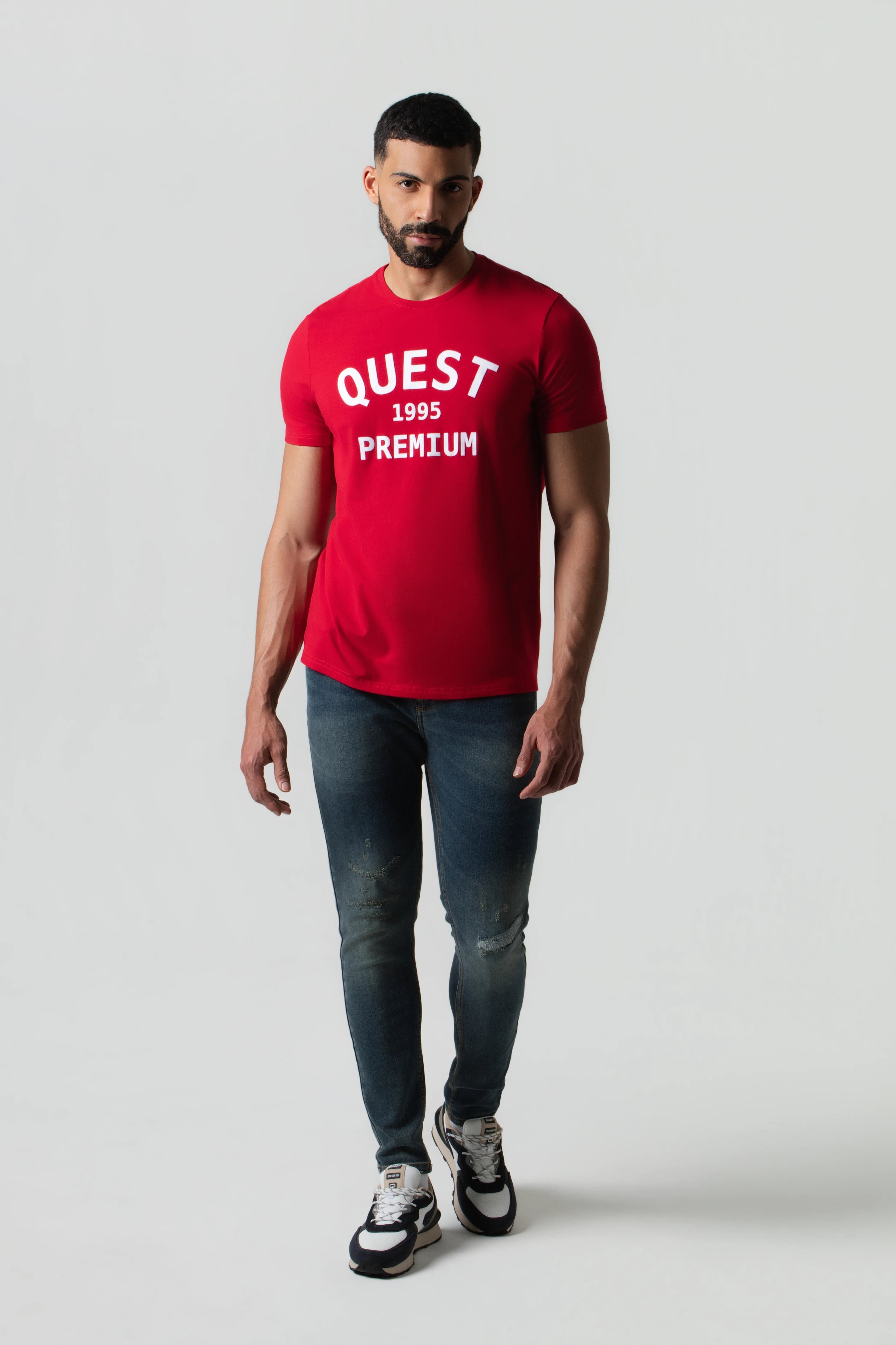 CAMISETA PREMIUM MANGA CORTA COLOR ROJO