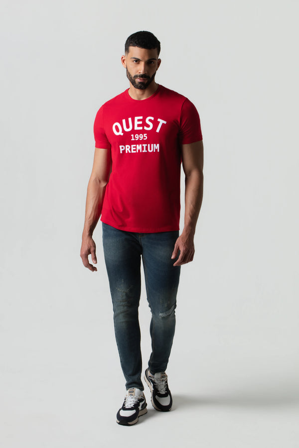 CAMISETA PREMIUM MANGA CORTA COLOR ROJO