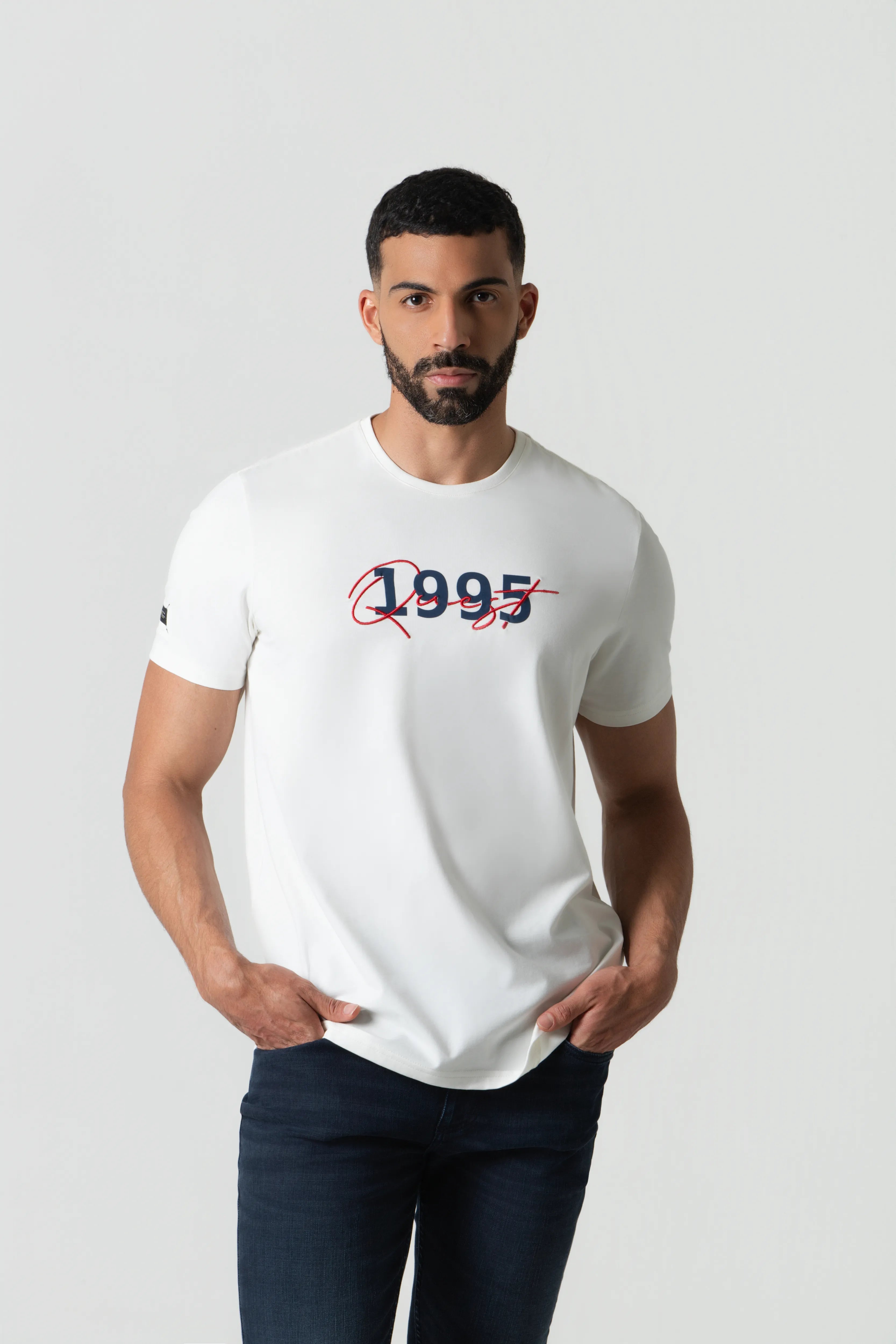 CAMISETA PREMIUM MANGA CORTA COLOR IVORY