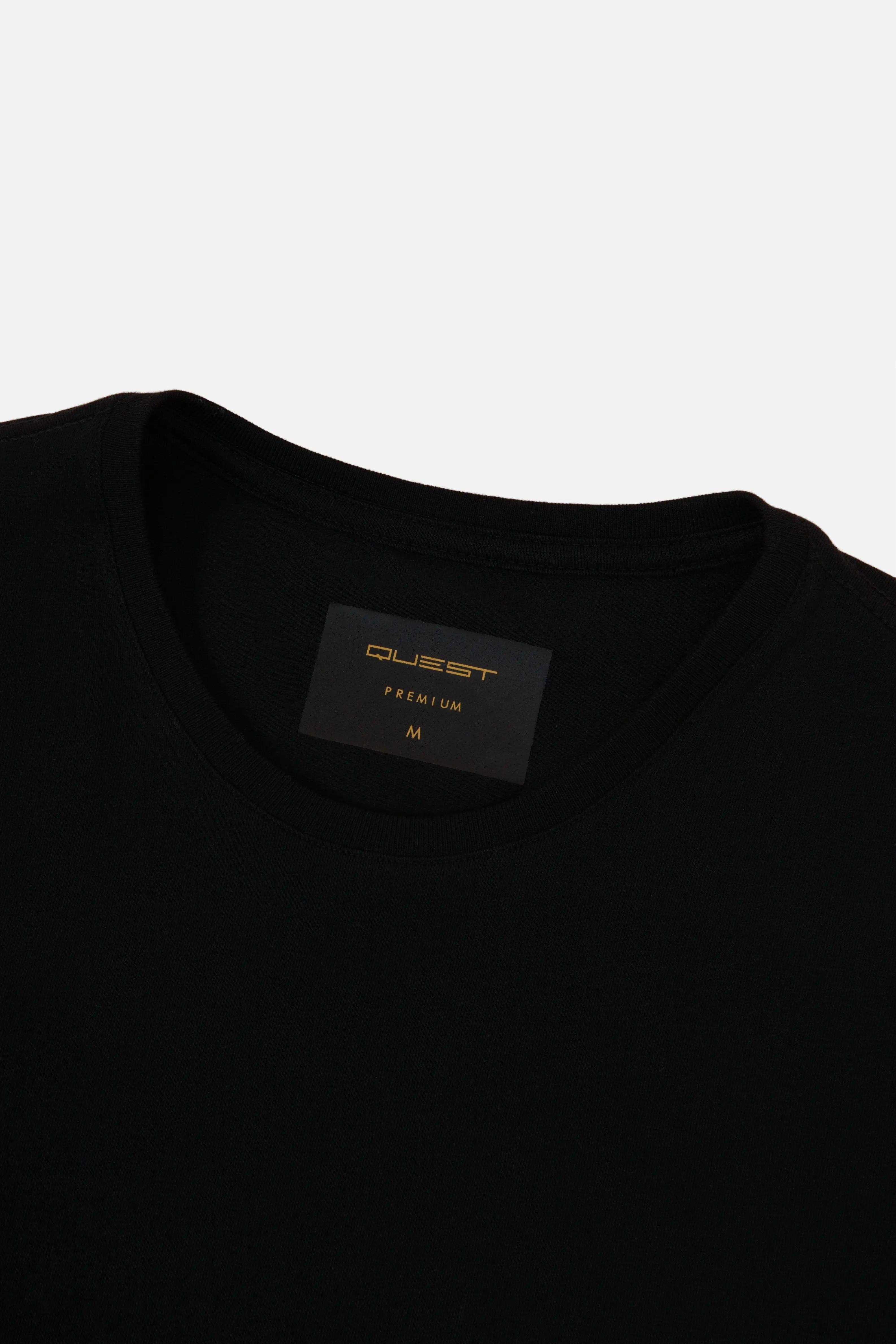 CAMISETA PREMIUM MANGA CORTA COLOR NEGRO