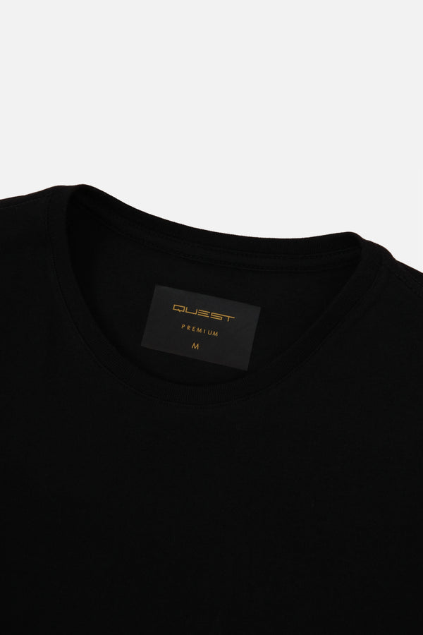 CAMISETA PREMIUM MANGA CORTA COLOR NEGRO