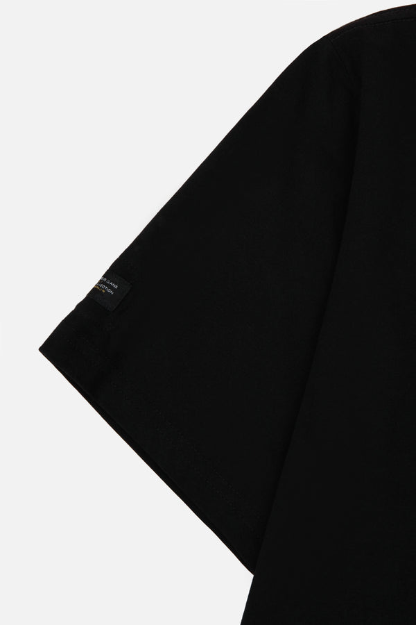 CAMISETA PREMIUM MANGA CORTA COLOR NEGRO