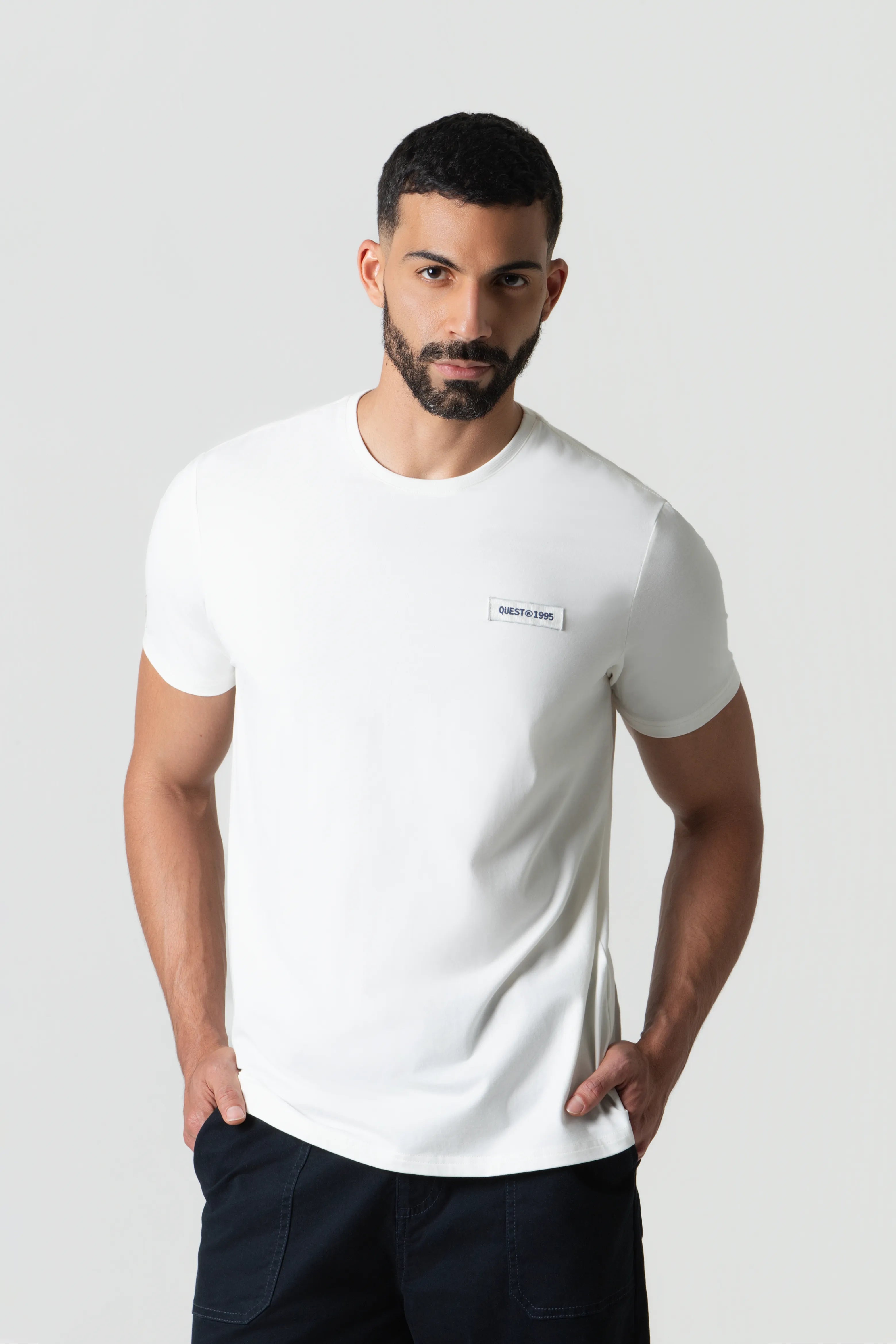CAMISETA PREMIUM MANGA CORTA COLOR IVORY