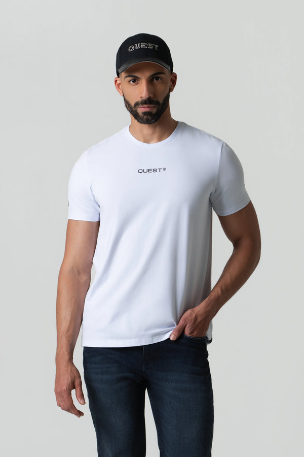 CAMISETA PREMIUM MANGA CORTA COLOR BLANCO BLANCO