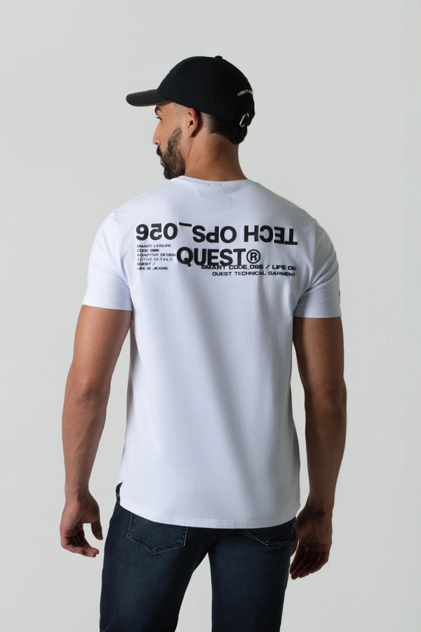 CAMISETA PREMIUM MANGA CORTA COLOR BLANCO BLANCO
