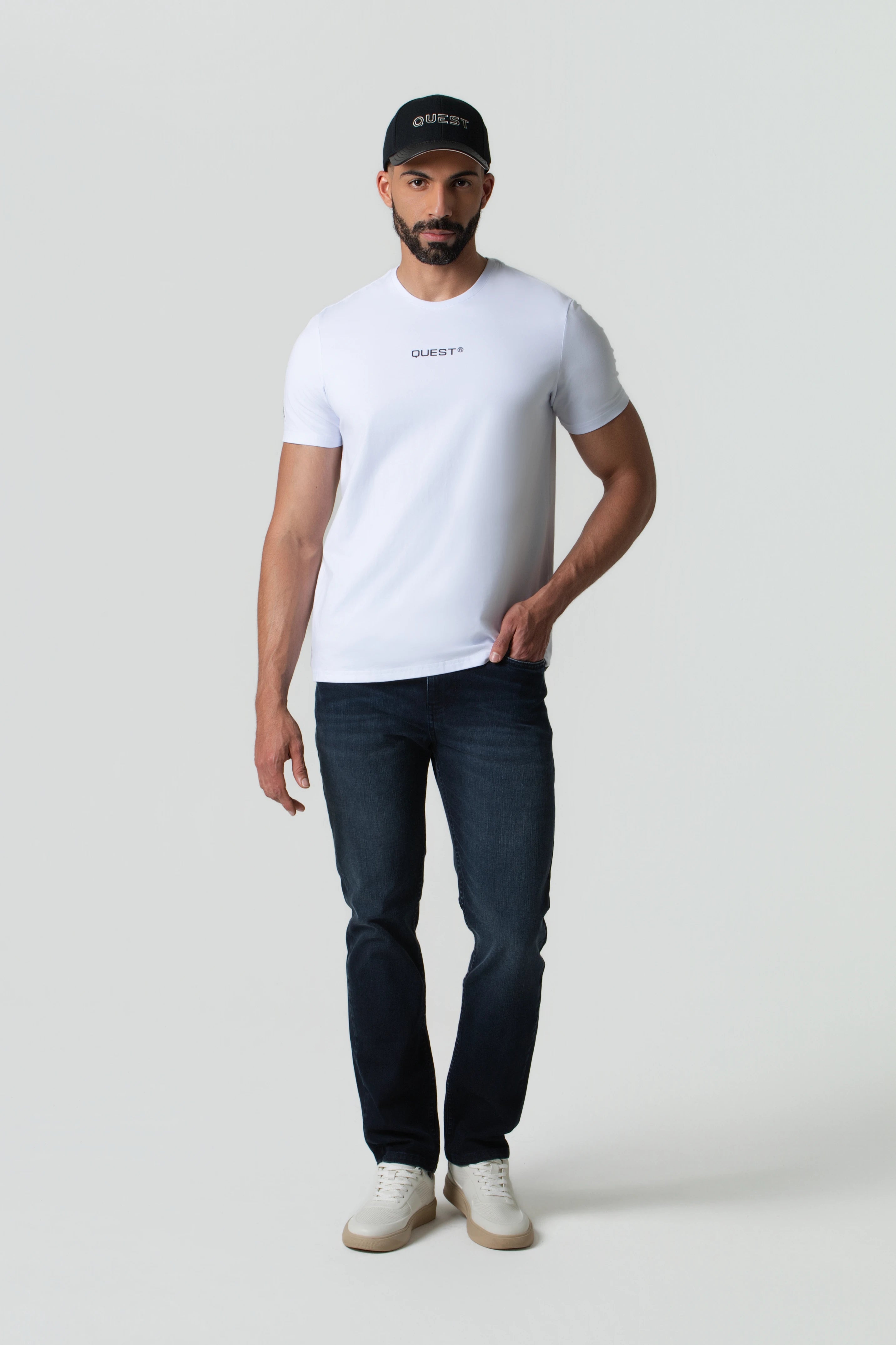 CAMISETA PREMIUM MANGA CORTA COLOR BLANCO BLANCO