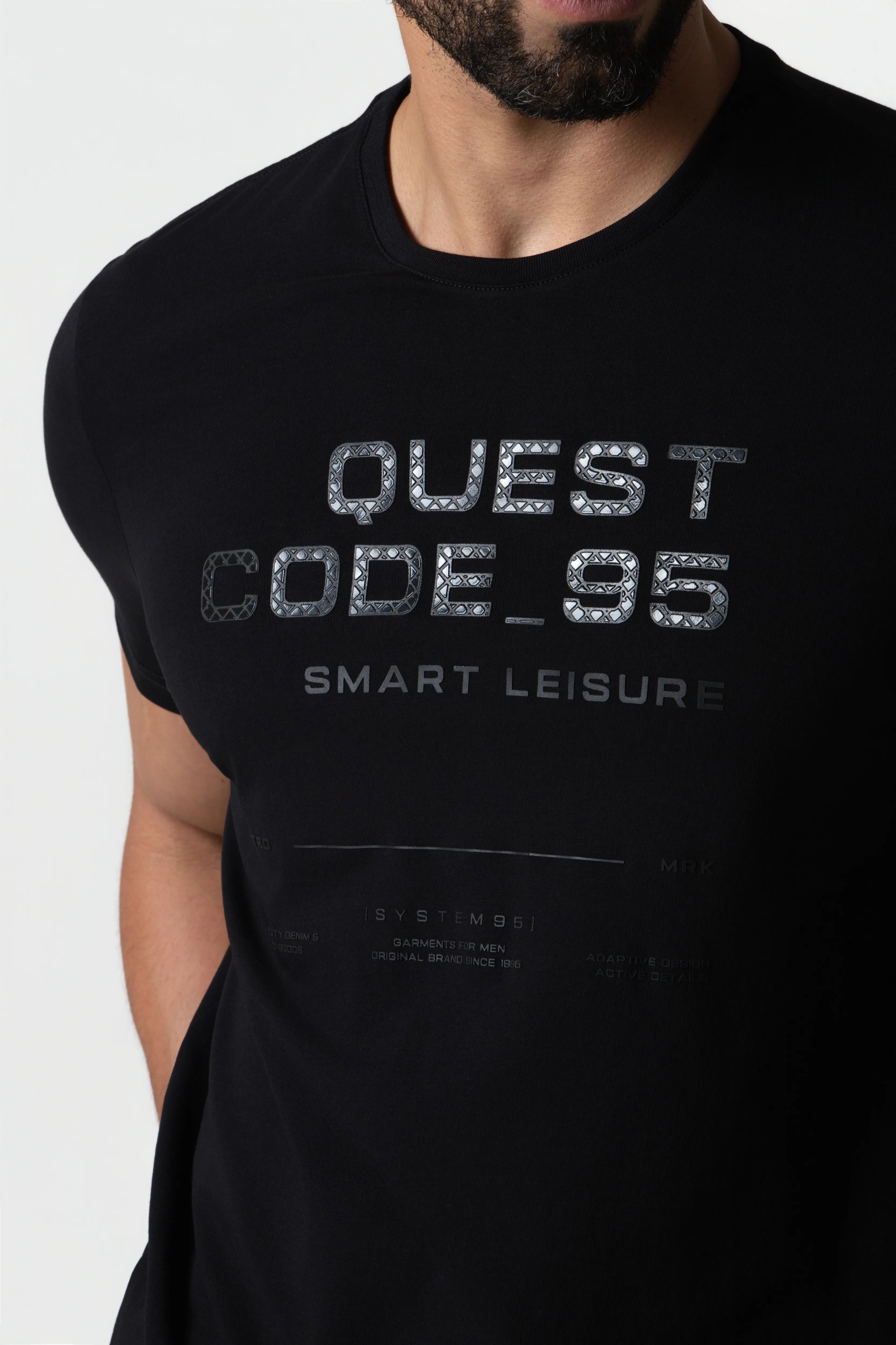 CAMISETA PREMIUM MANGA CORTA COLOR NEGRO
