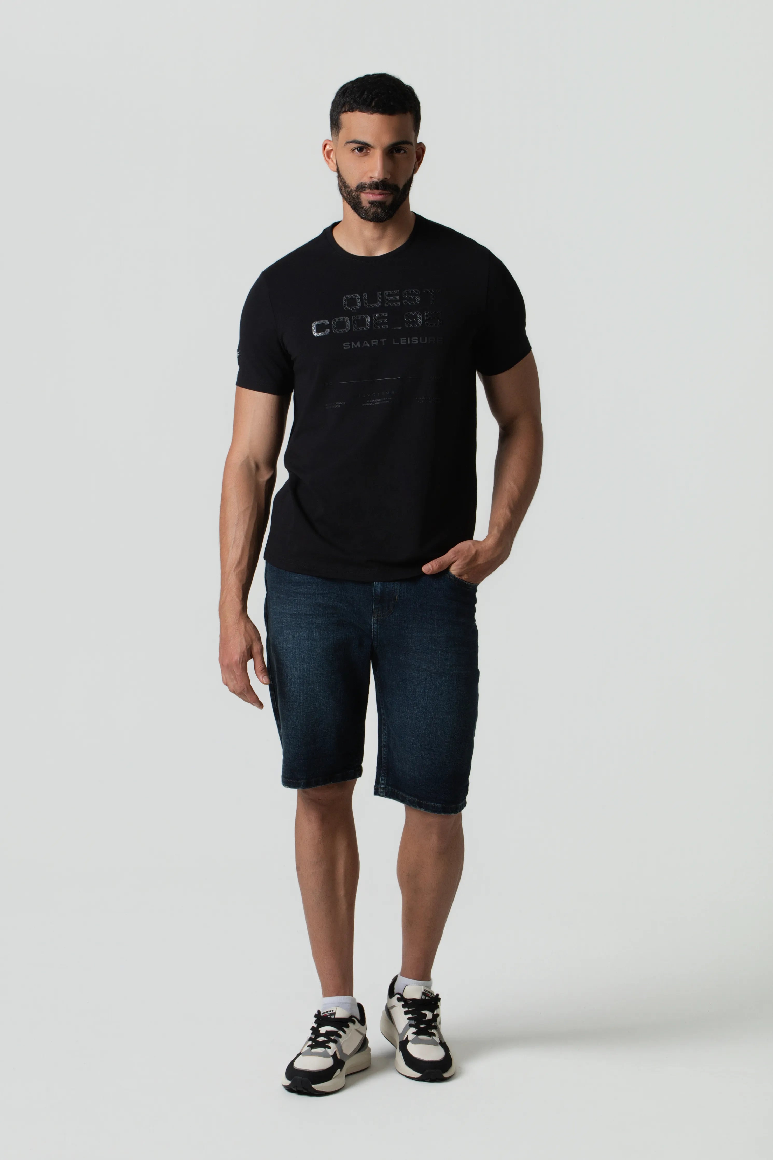 CAMISETA PREMIUM MANGA CORTA COLOR NEGRO