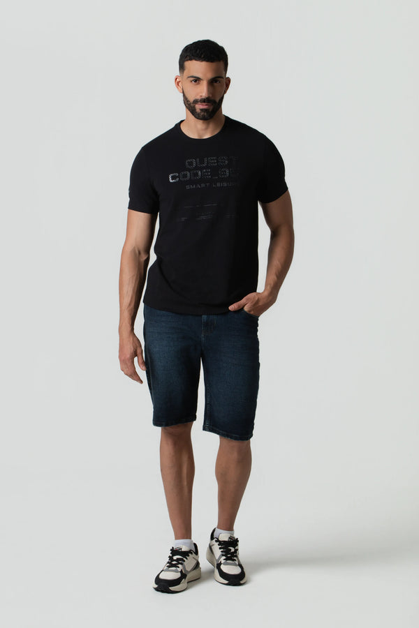 CAMISETA PREMIUM MANGA CORTA COLOR NEGRO
