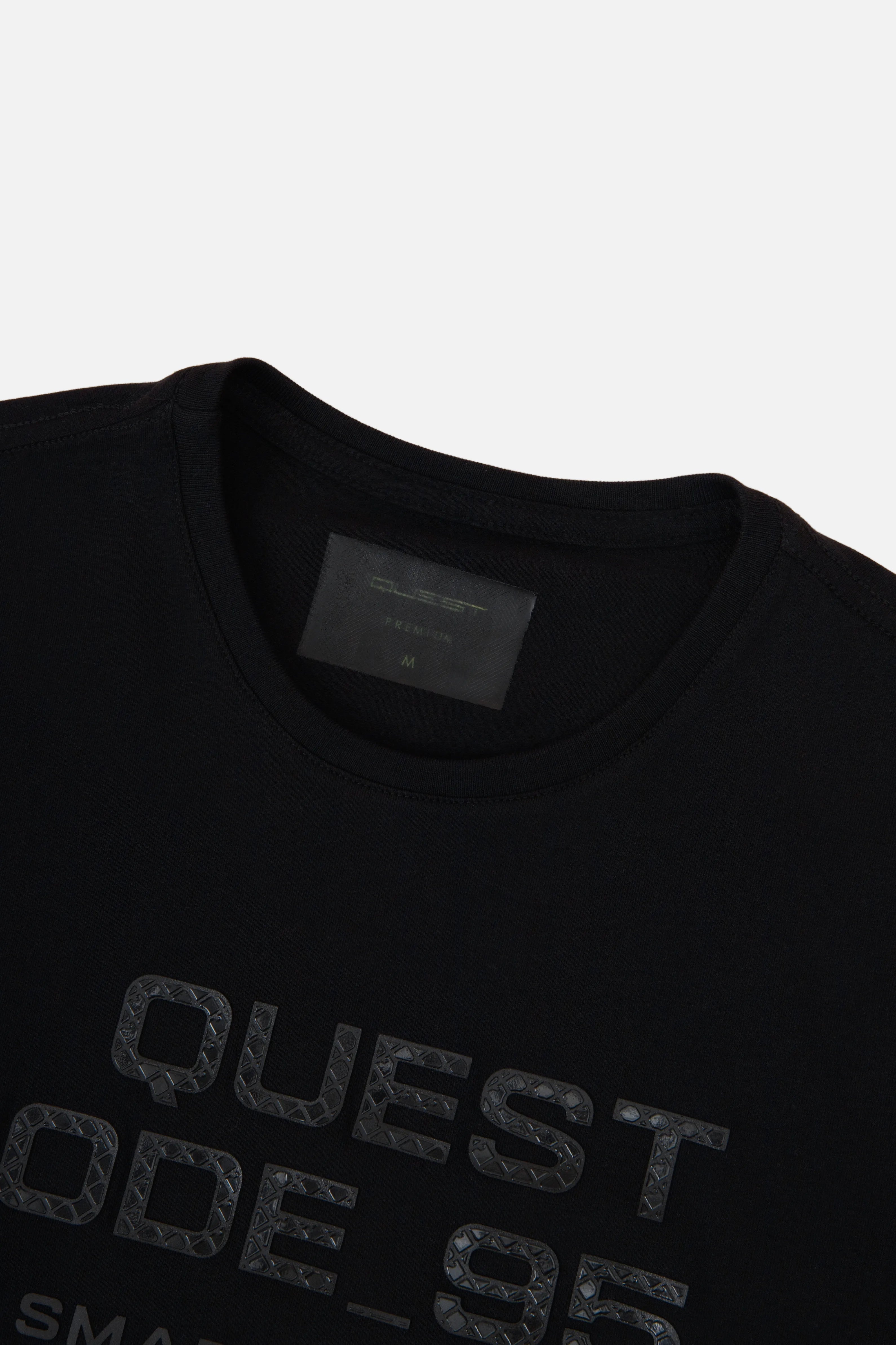 CAMISETA PREMIUM MANGA CORTA COLOR NEGRO