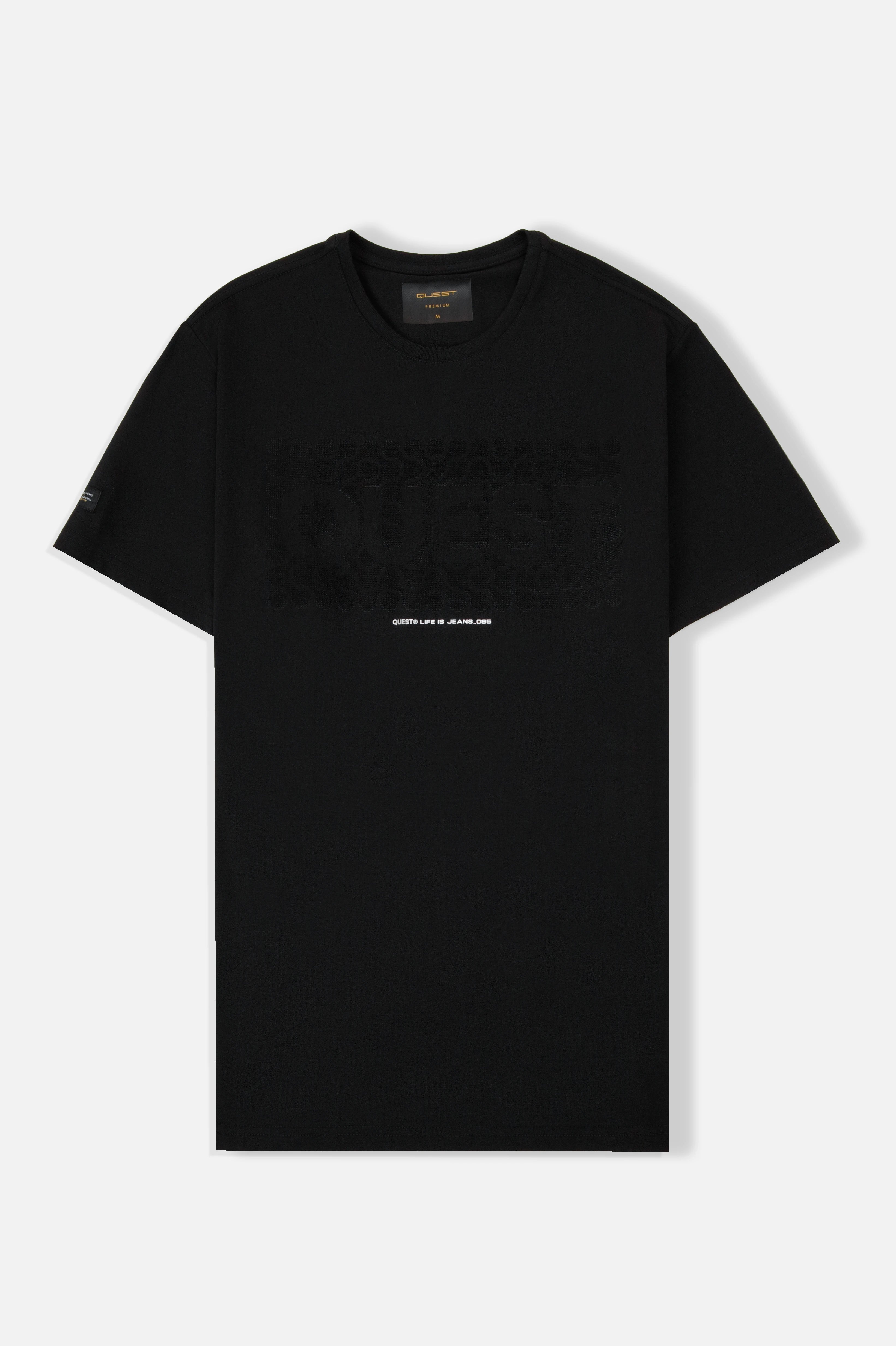 CAMISETA PREMIUM MANGA CORTA COLOR NEGRO