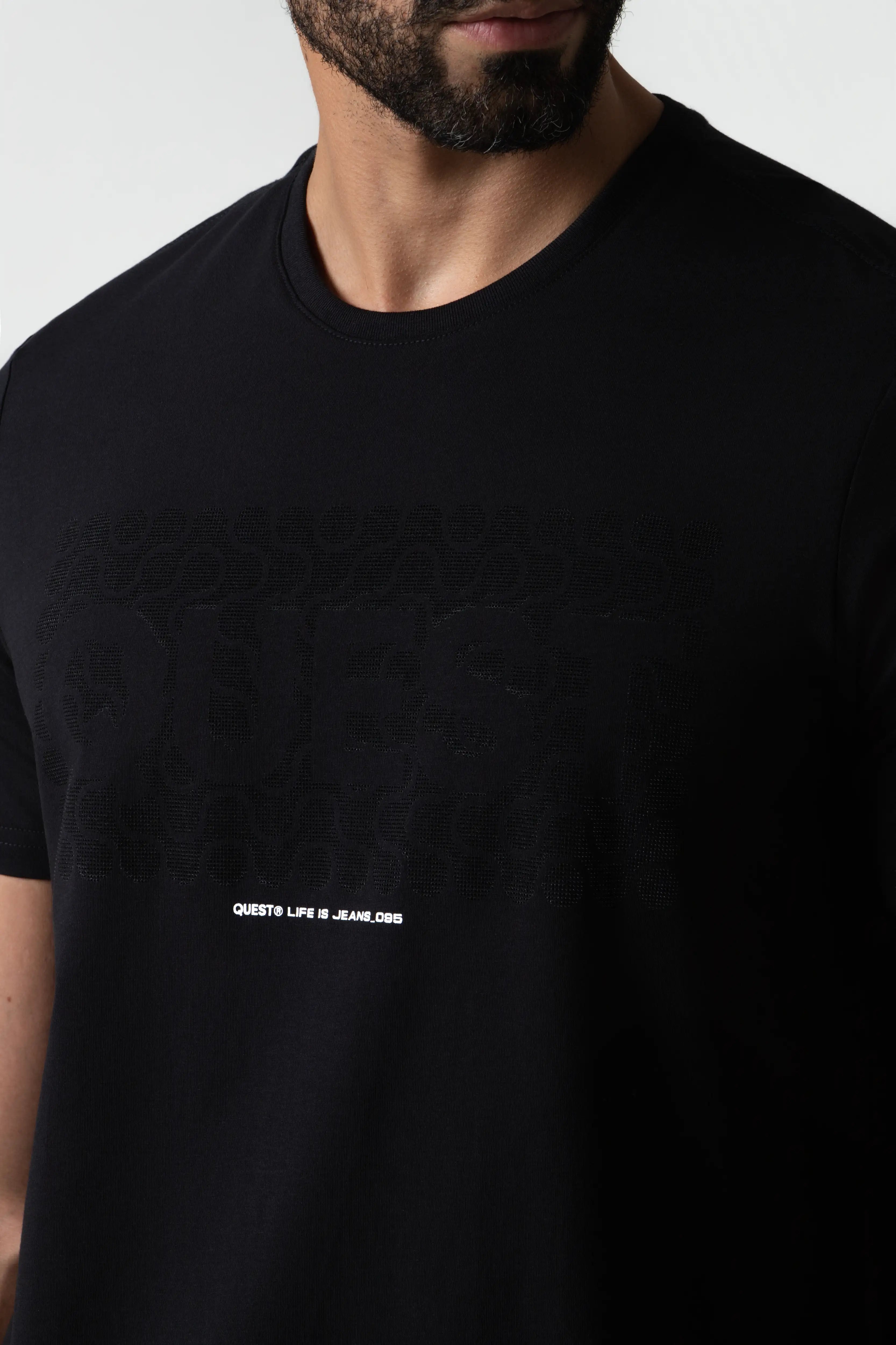 CAMISETA PREMIUM MANGA CORTA COLOR NEGRO