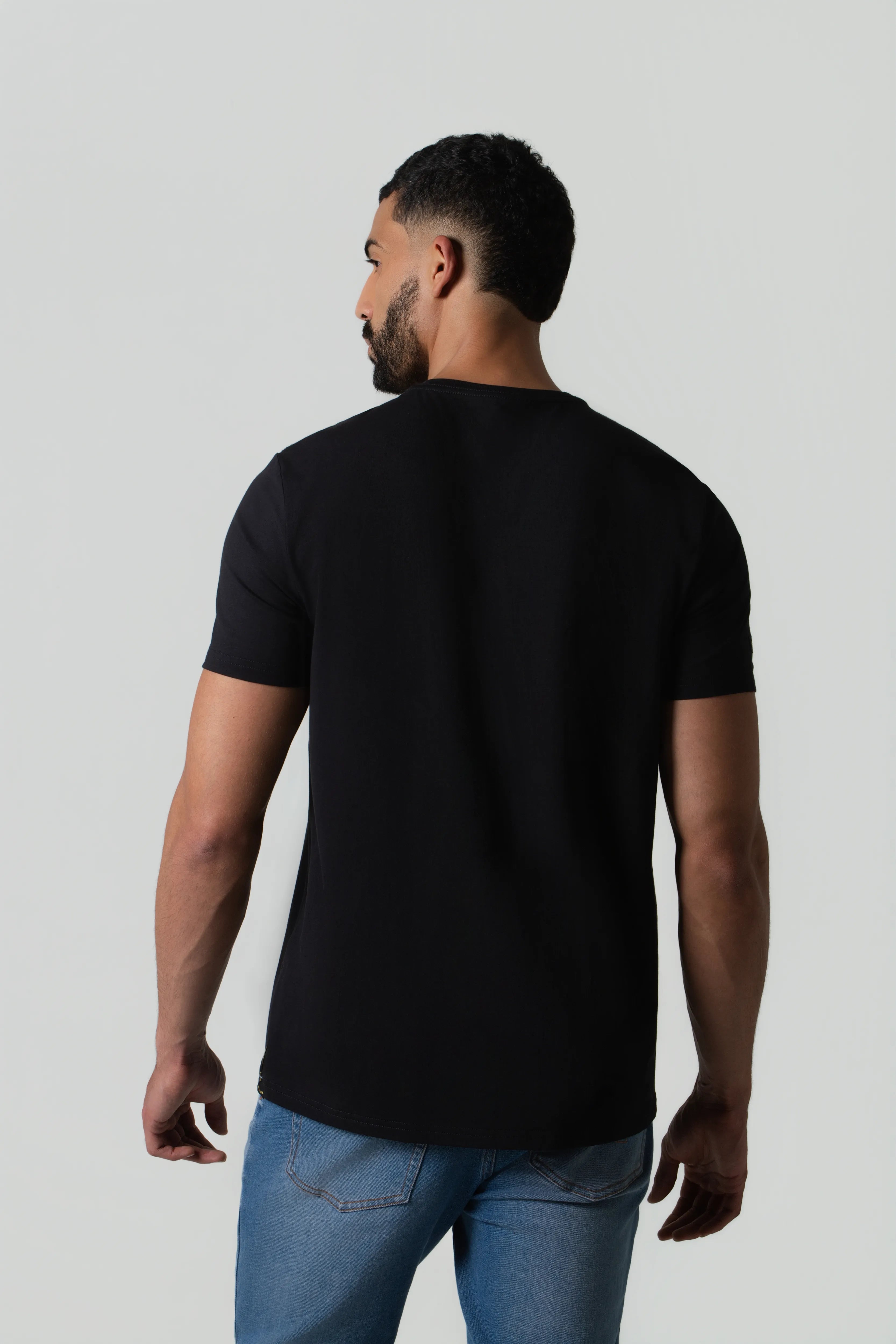CAMISETA PREMIUM MANGA CORTA COLOR NEGRO