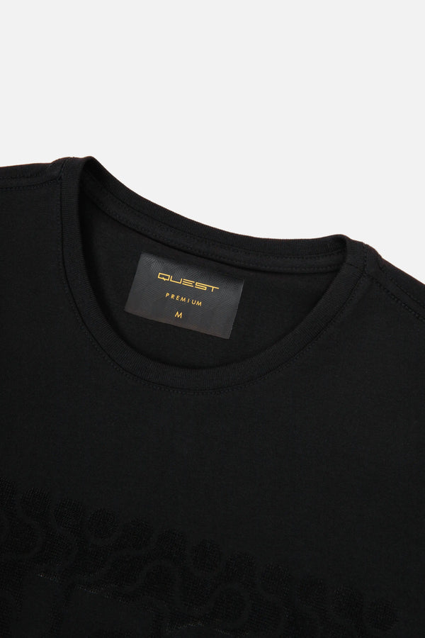 CAMISETA PREMIUM MANGA CORTA COLOR NEGRO