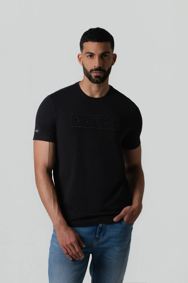 CAMISETA PREMIUM MANGA CORTA COLOR NEGRO