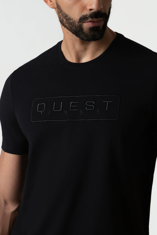 CAMISETA PREMIUM MANGA CORTA COLOR NEGRO