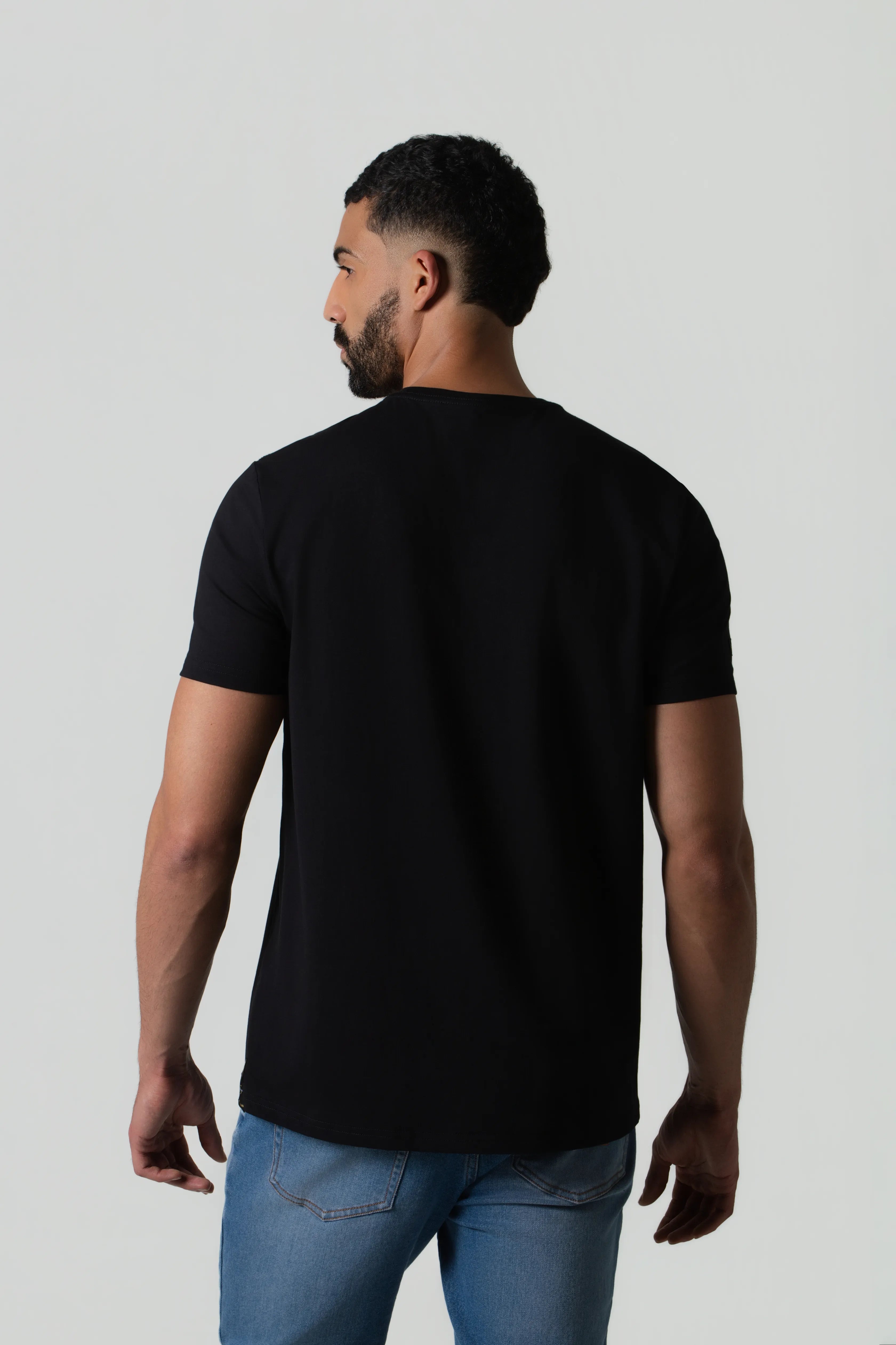CAMISETA PREMIUM MANGA CORTA COLOR NEGRO