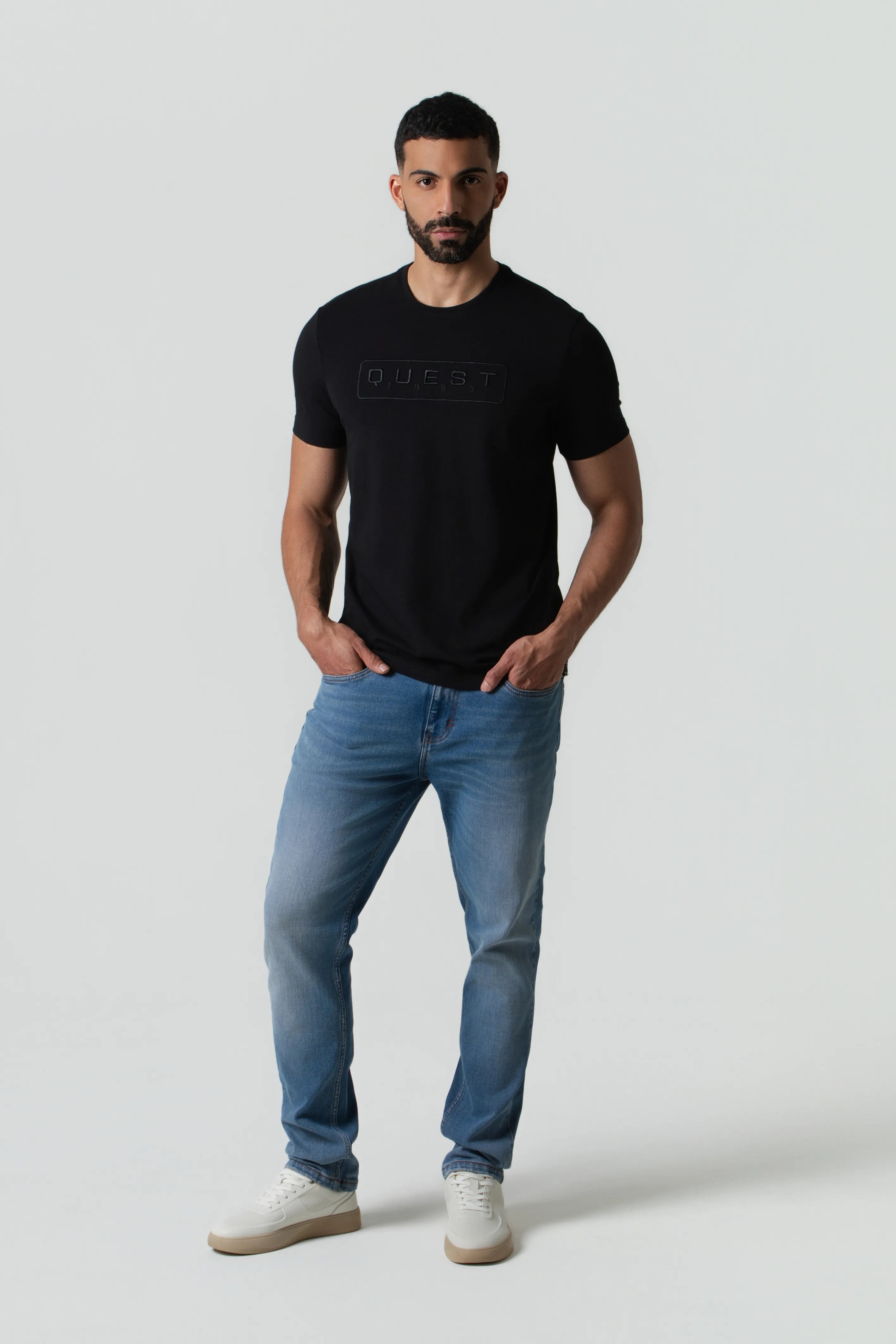 CAMISETA PREMIUM MANGA CORTA COLOR NEGRO