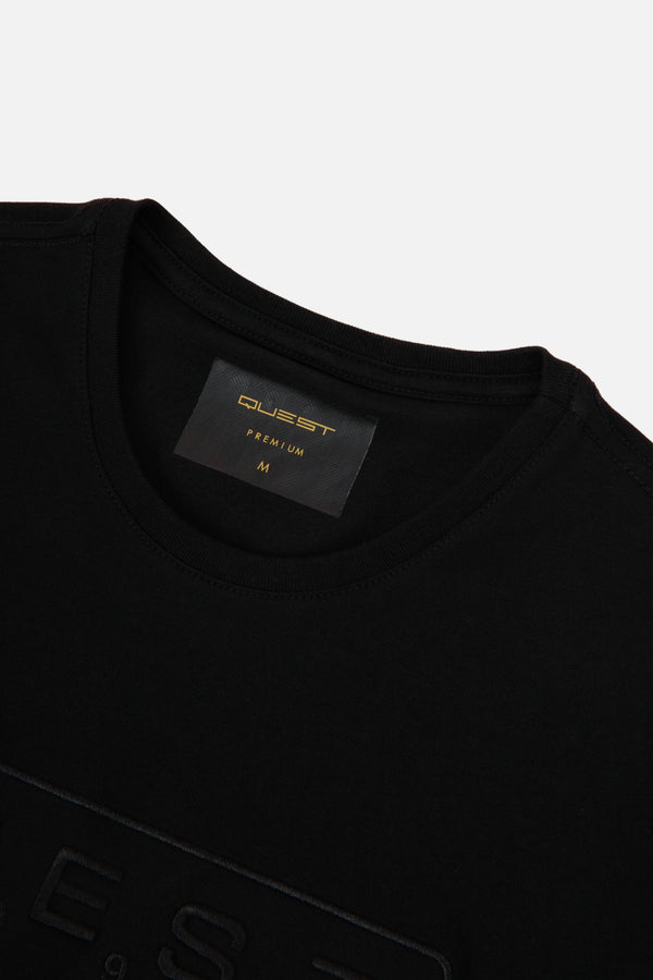 CAMISETA PREMIUM MANGA CORTA COLOR NEGRO