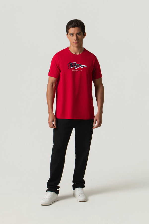 CAMISETA PREMIUM MANGA CORTA COLOR ROJO