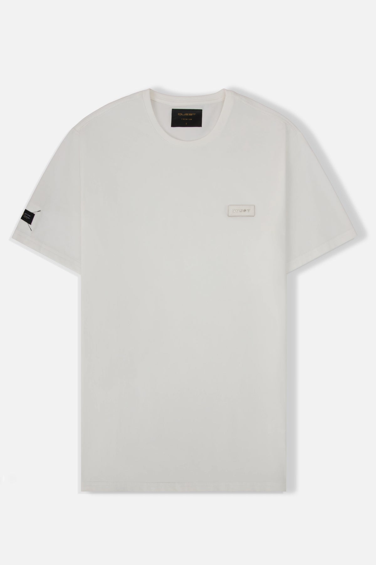 CAMISETA PREMIUM MANGA CORTA COLOR IVORY – Quest Colombia