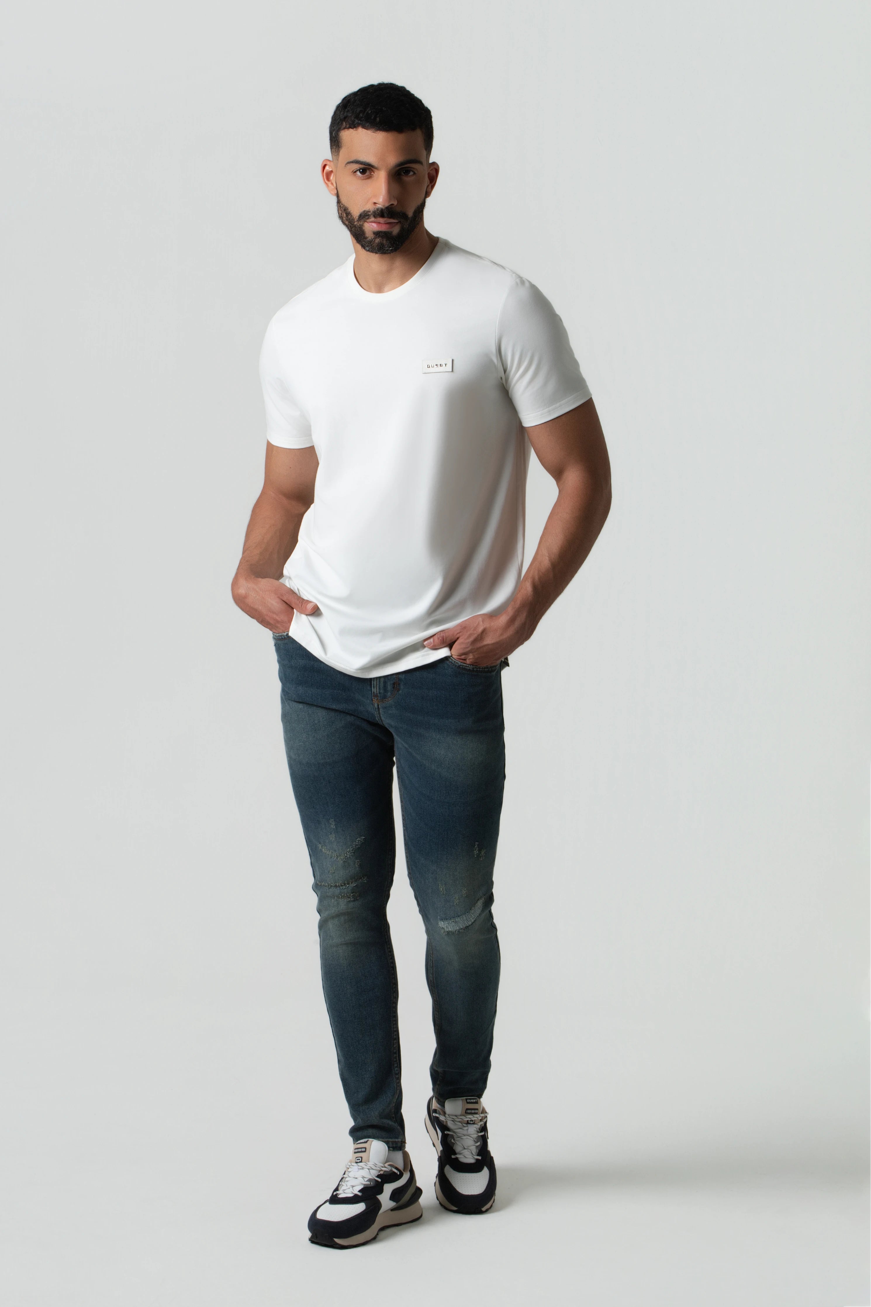 CAMISETA PREMIUM MANGA CORTA COLOR IVORY