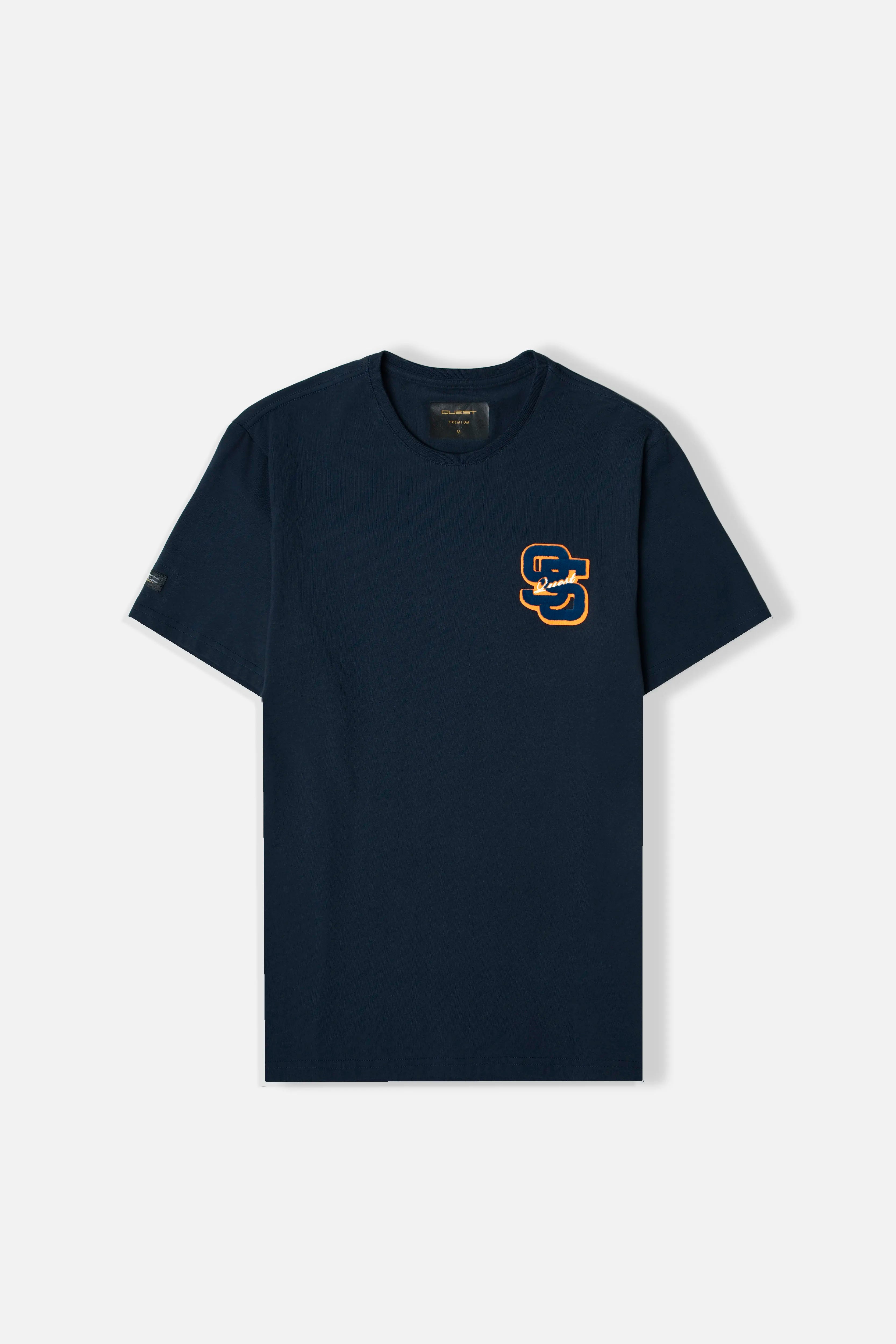 CAMISETA PREMIUM MANGA CORTA COLOR AZUL OSCURO