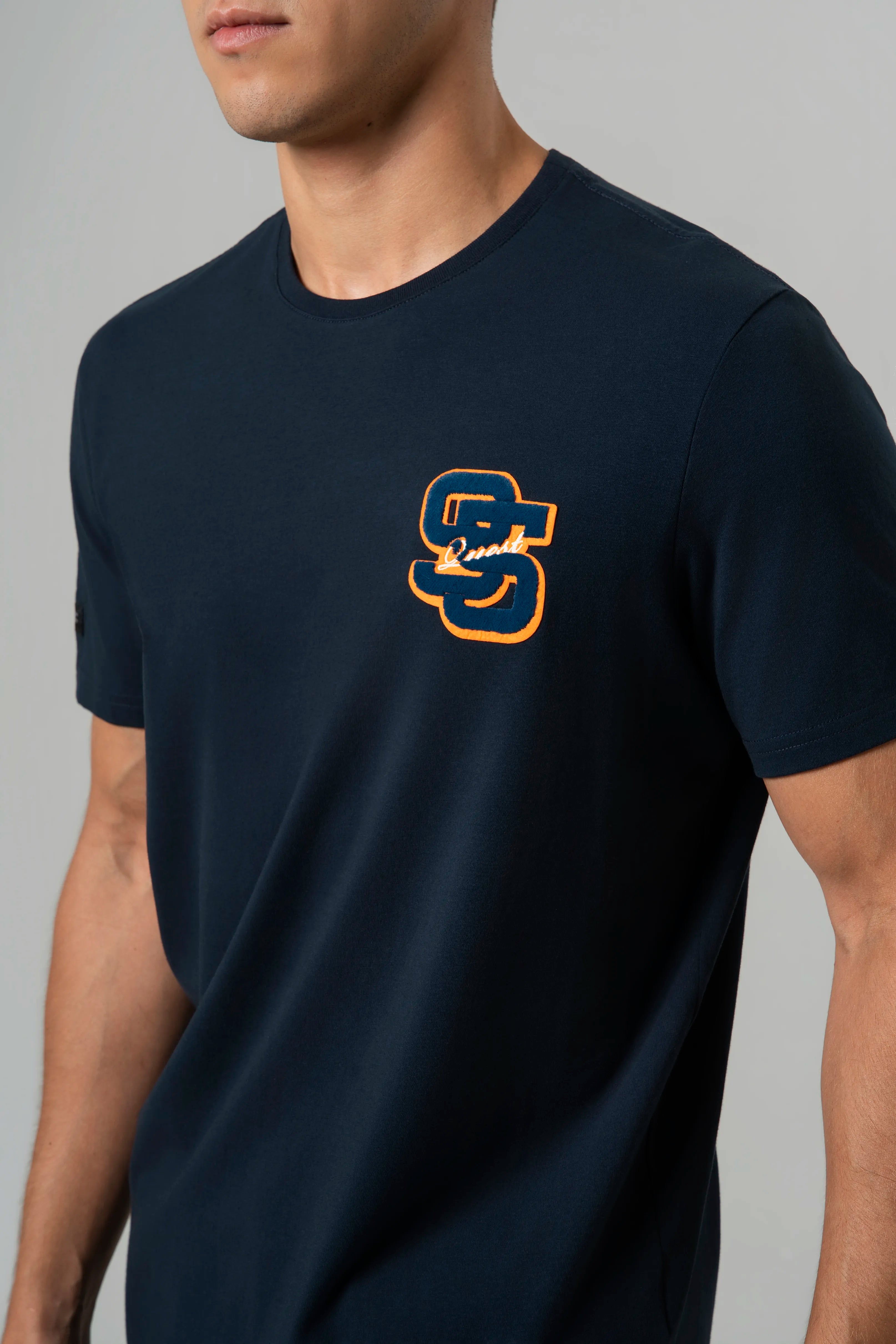 CAMISETA PREMIUM MANGA CORTA COLOR AZUL OSCURO