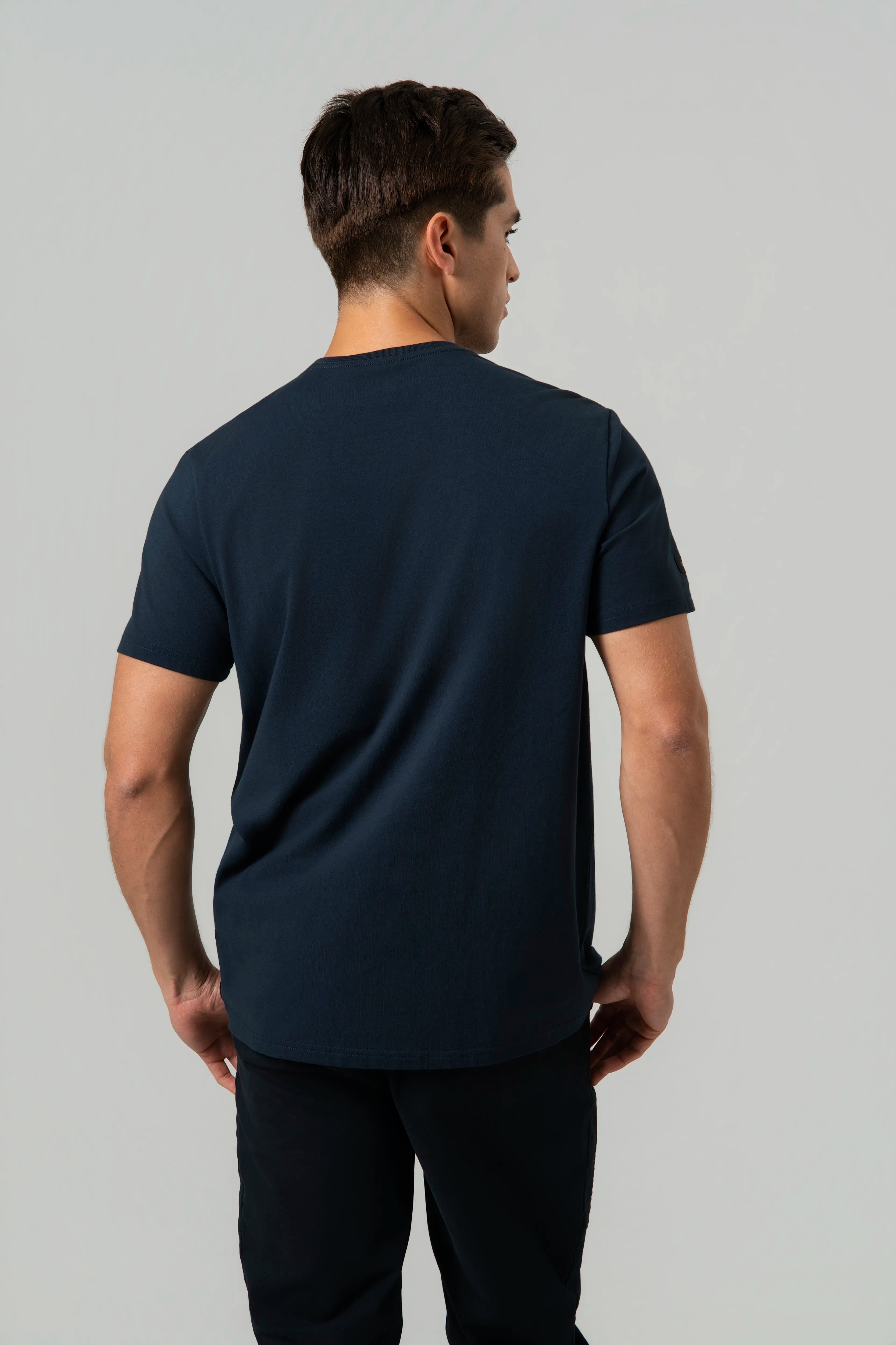 CAMISETA PREMIUM MANGA CORTA COLOR AZUL OSCURO