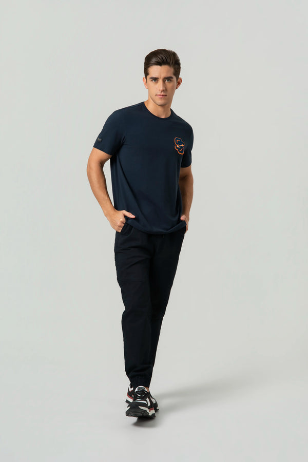 CAMISETA PREMIUM MANGA CORTA COLOR AZUL OSCURO