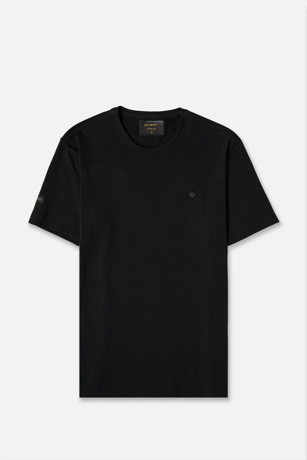 CAMISETA PREMIUM MANGA CORTA COLOR NEGRO