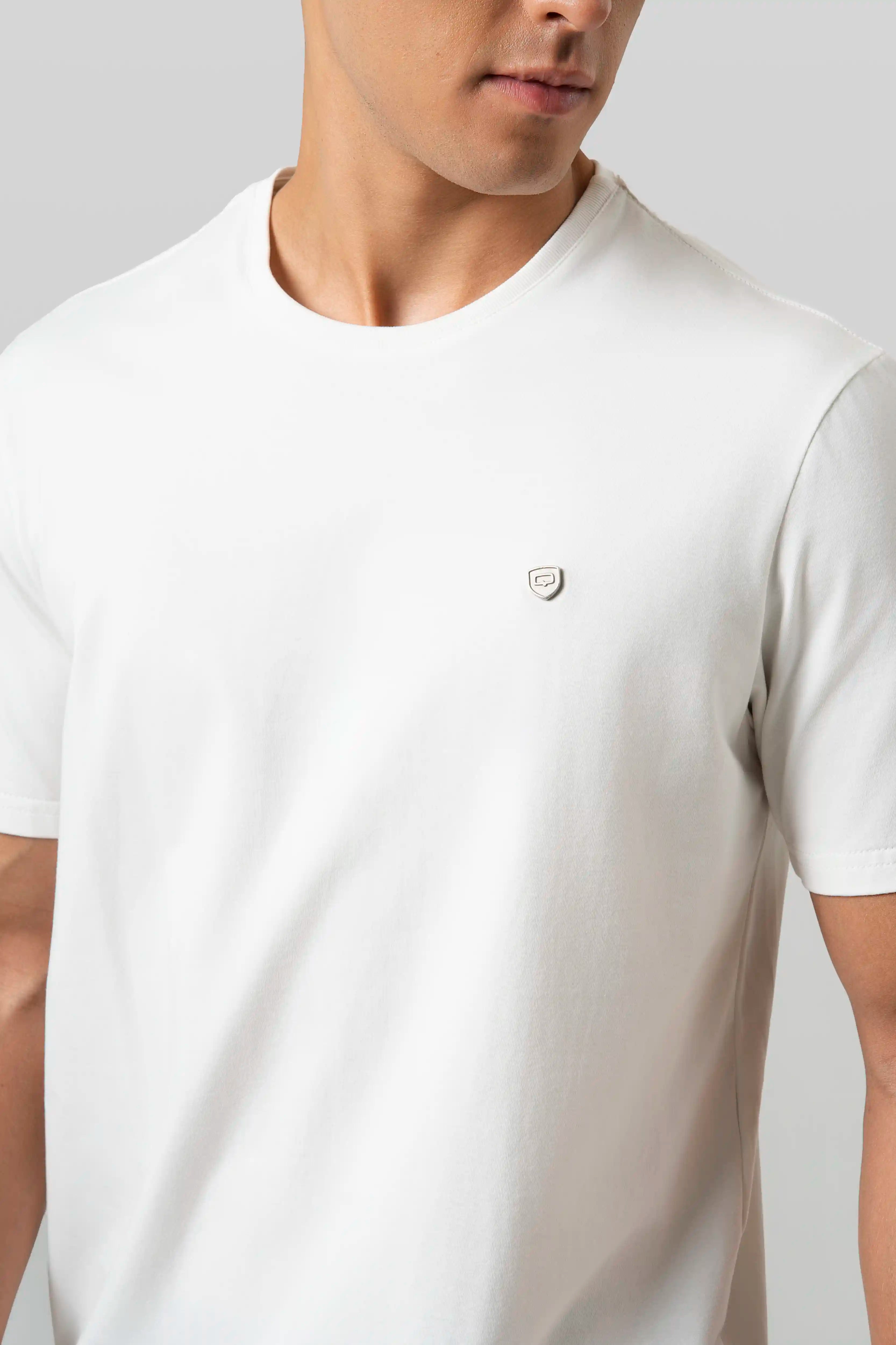 CAMISETA PREMIUM MANGA CORTA COLOR IVORY