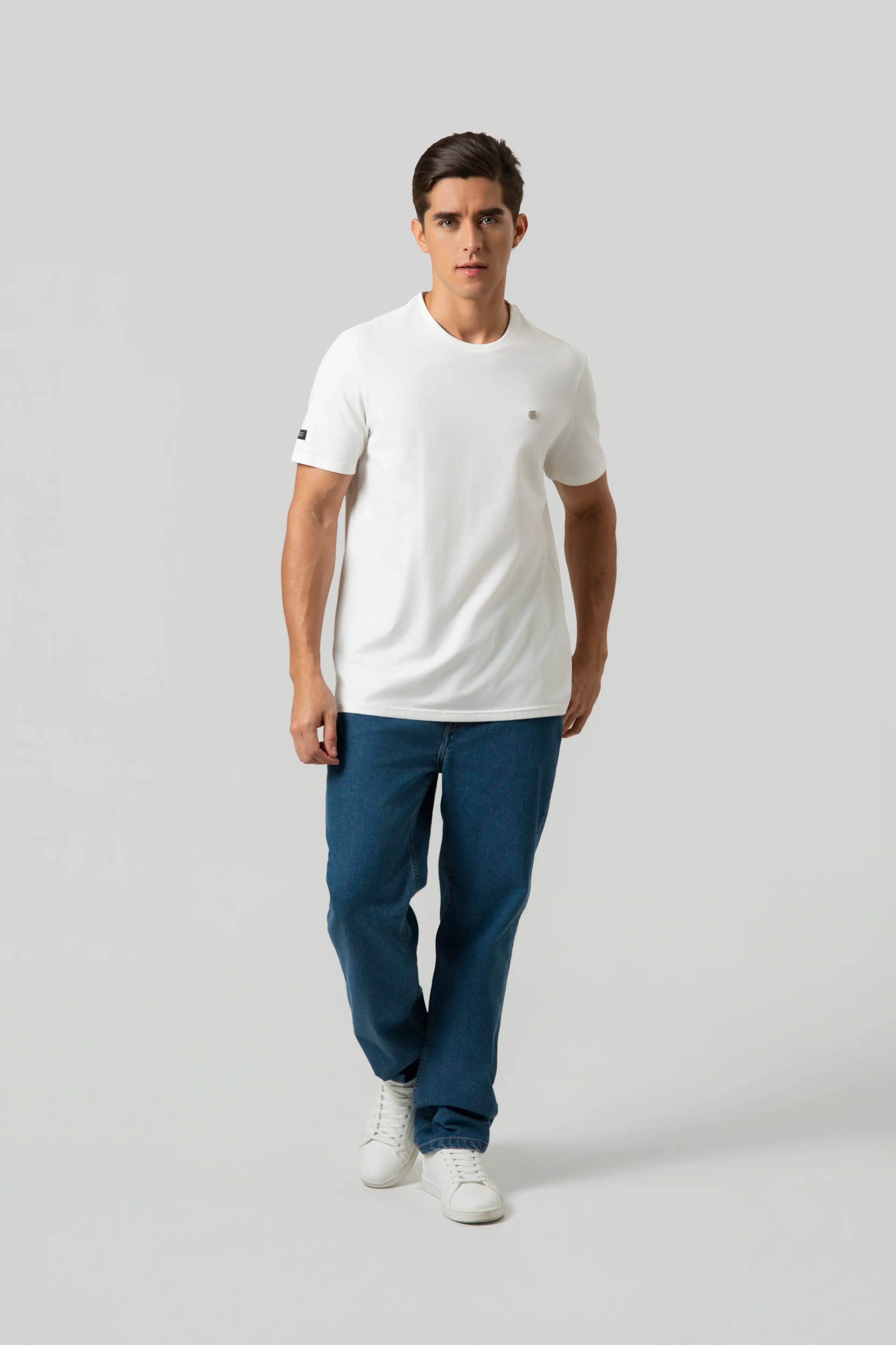 CAMISETA PREMIUM MANGA CORTA COLOR IVORY