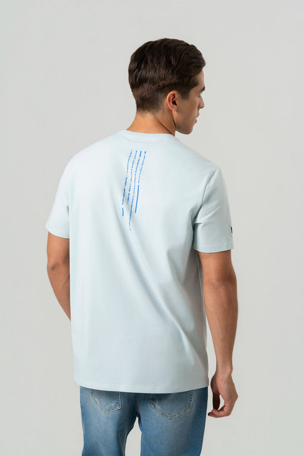 CAMISETA PREMIUM MANGA CORTA COLOR BABY BLUE